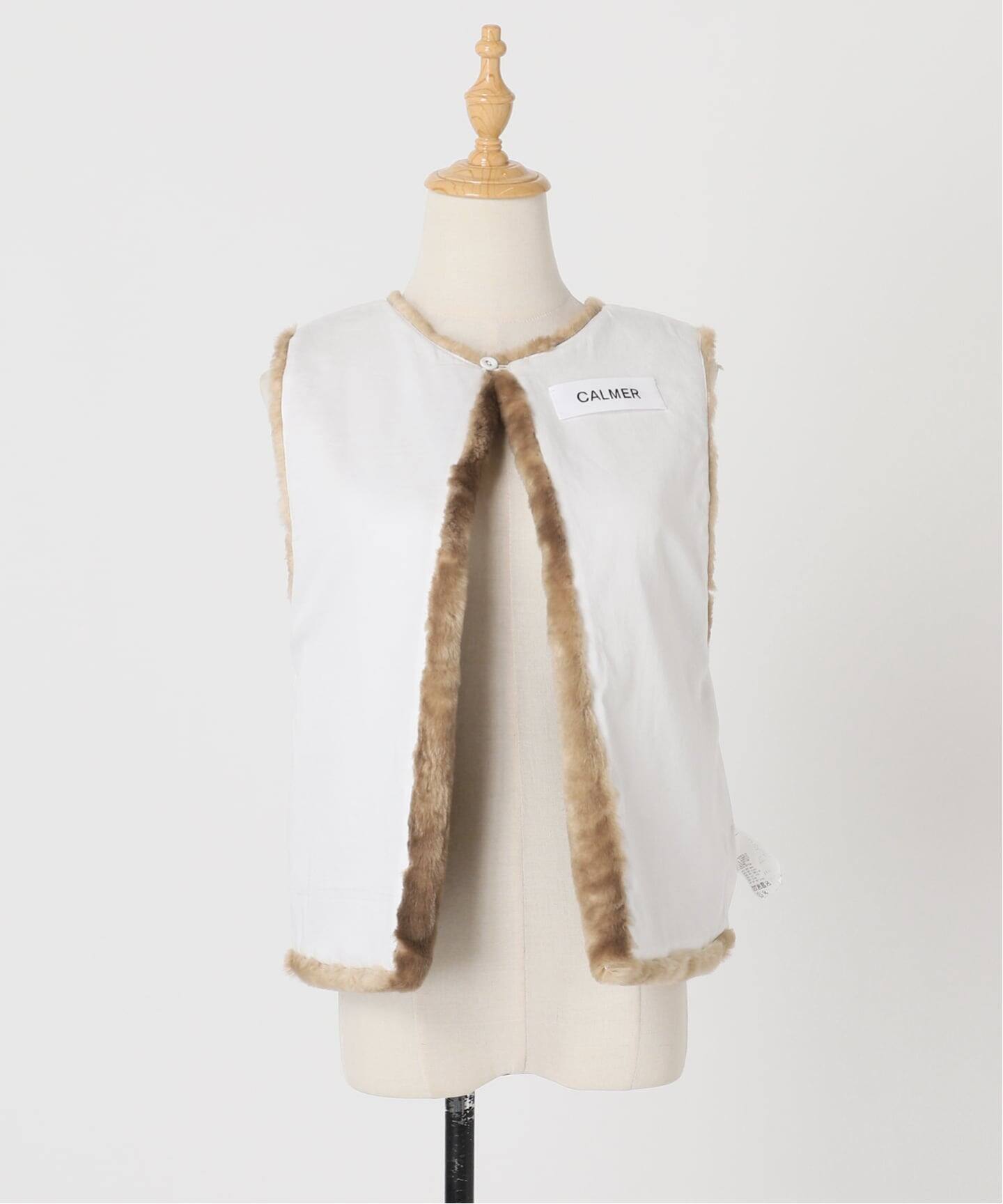CALMER FUR VEST / ファーベスト 予約》FUR VEST / ファーベスト（ベスト）｜CALMER（カルメール）の