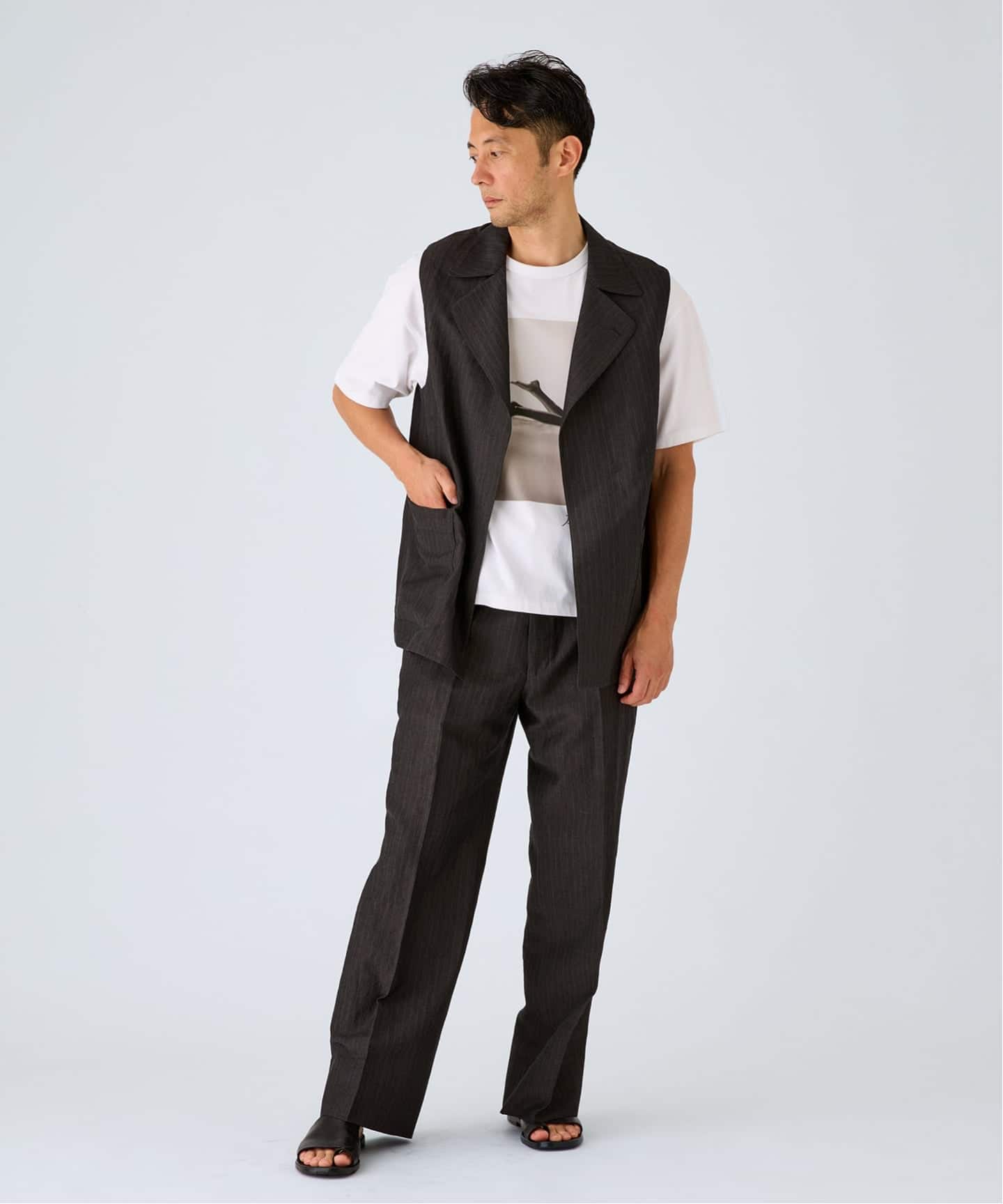 WOOL TAILORED ベスト（ウールリネン）（ベスト）｜EDIFICE