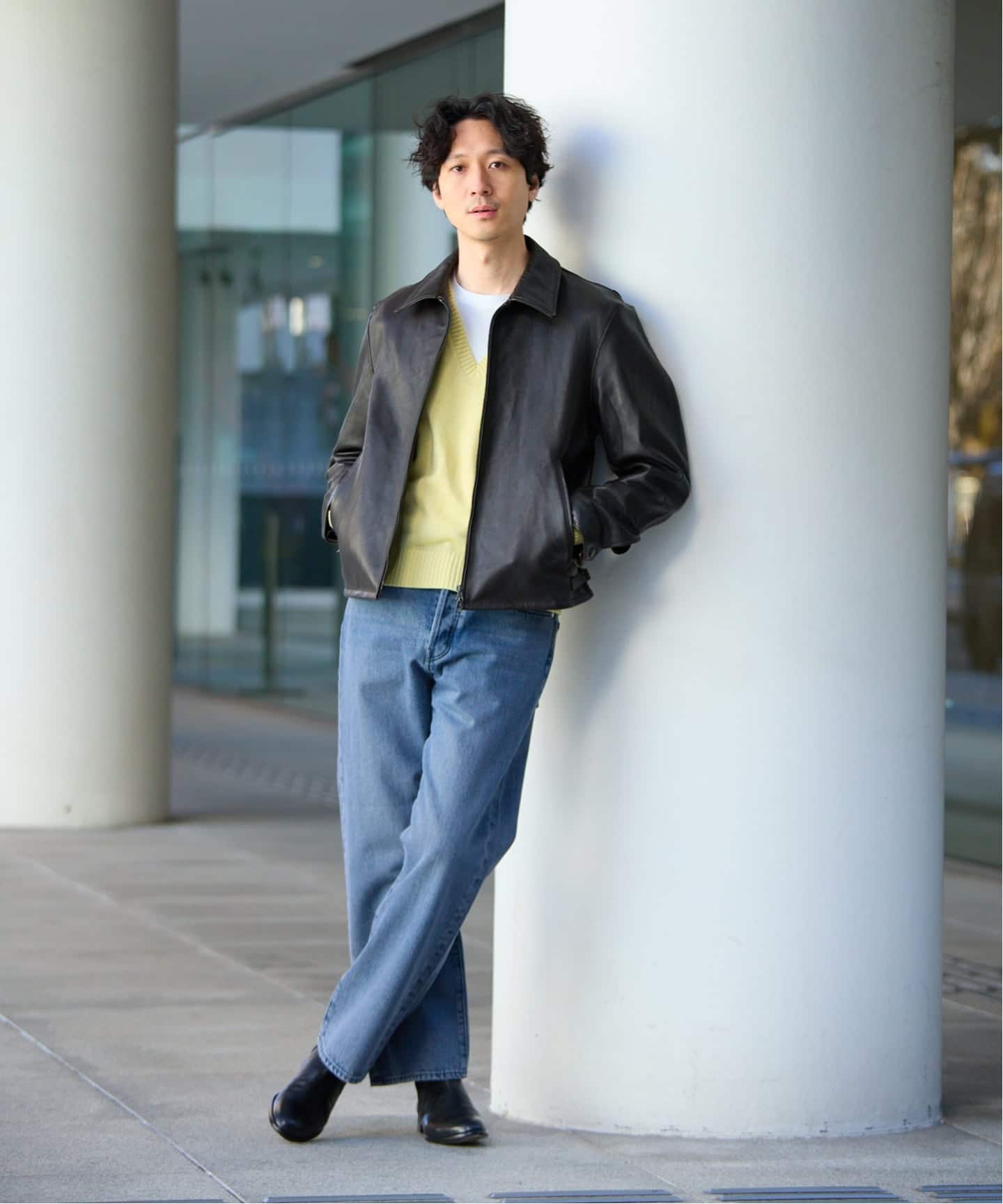 ラム アンティーク レザー ジャケット（レザージャケット）｜EDIFICE