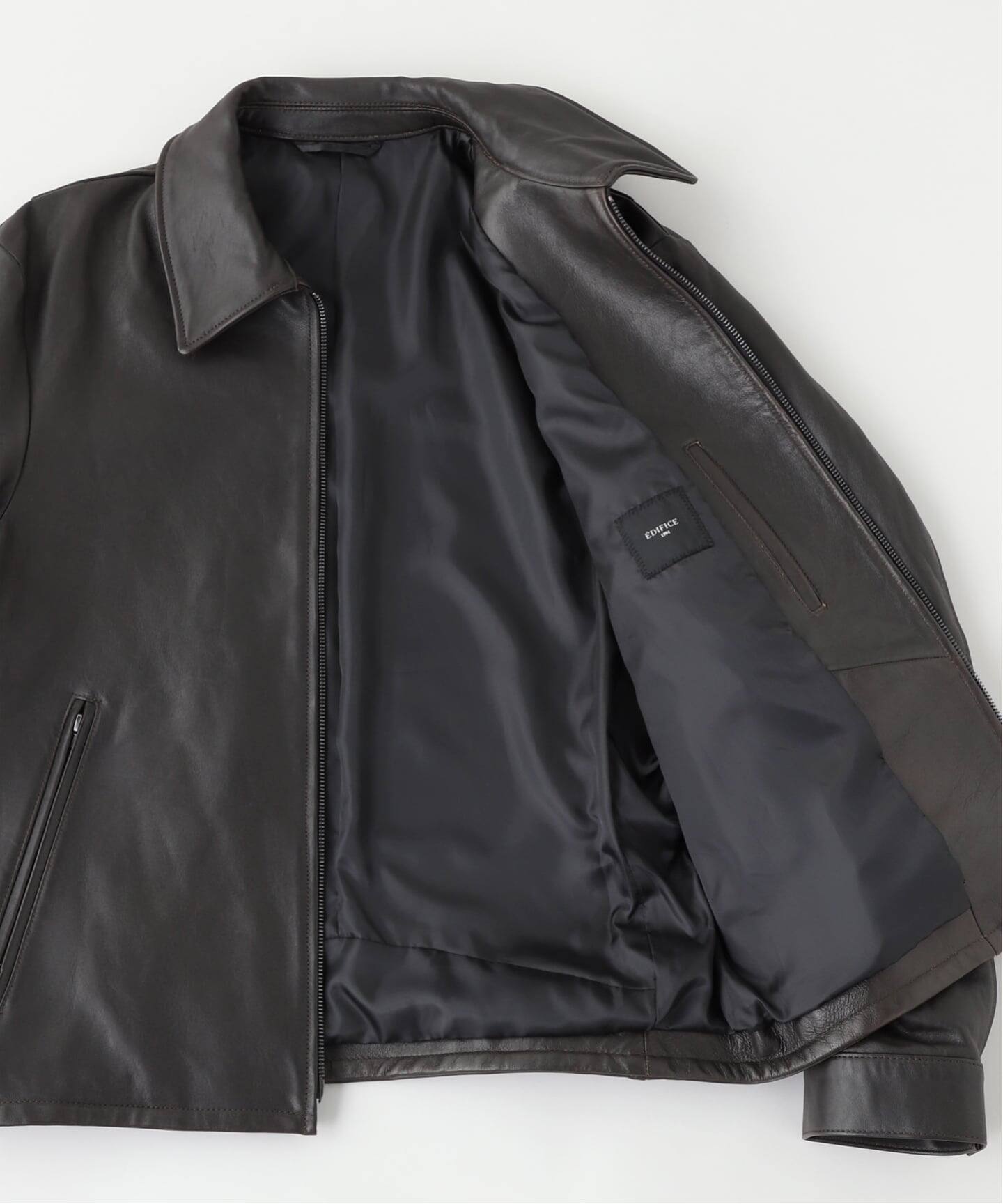 ラム アンティーク レザー ジャケット（レザージャケット）｜EDIFICE