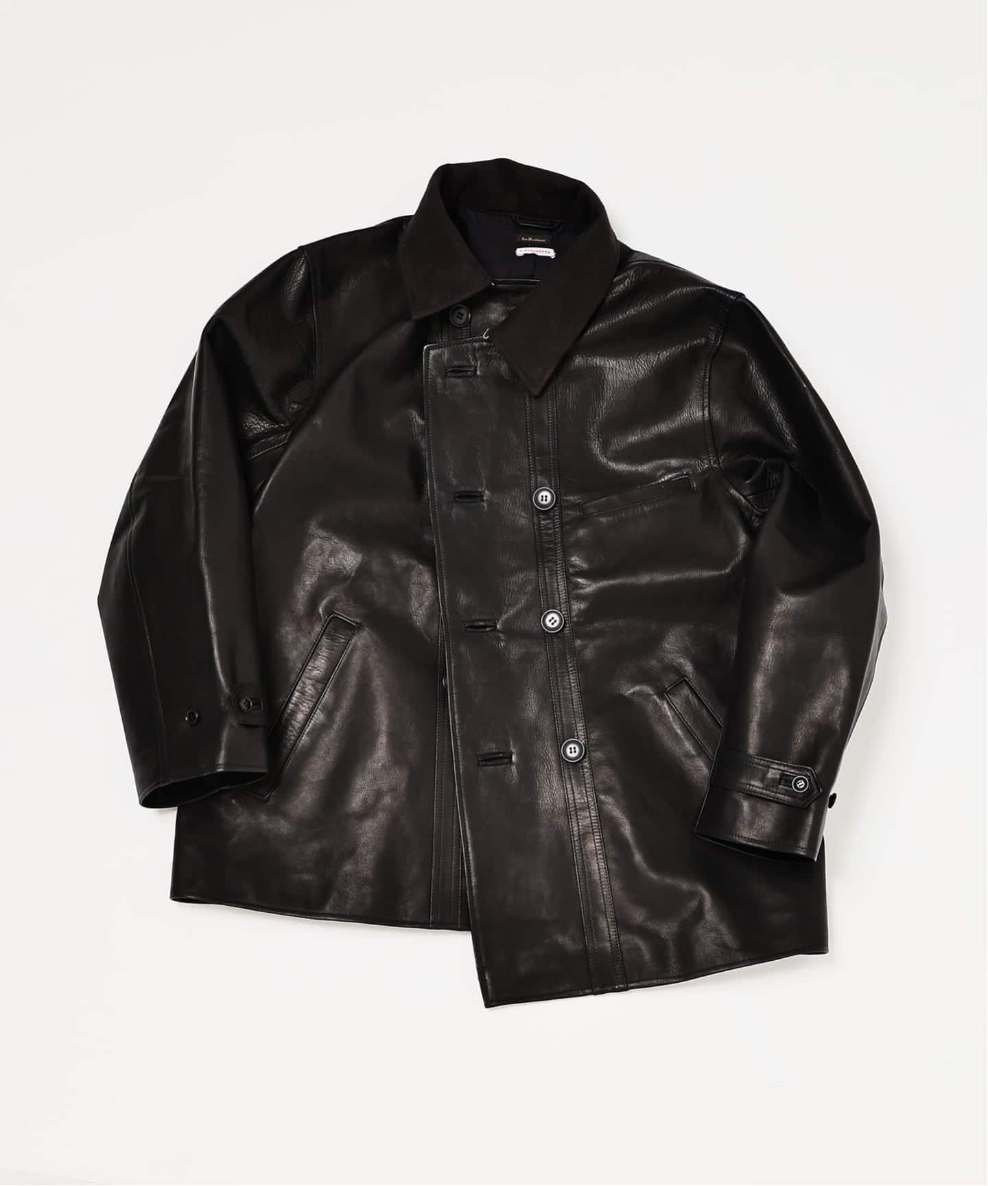 L`etiquette × EDIFICE】Le Corbusier レザー ジャケット（レザー