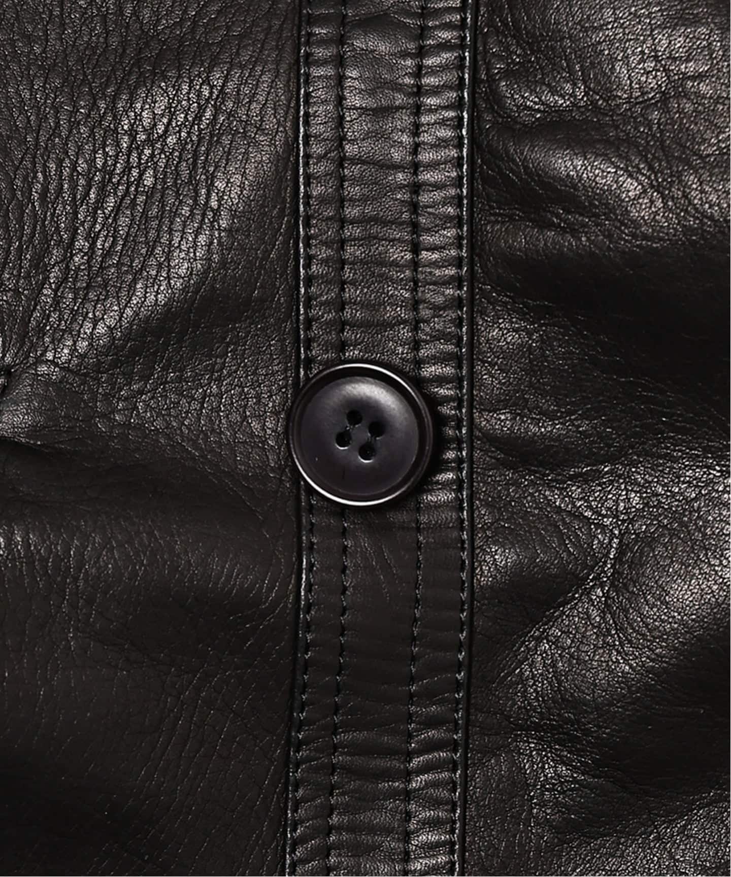 L`etiquette × EDIFICE】Le Corbusier レザー ジャケット（レザー