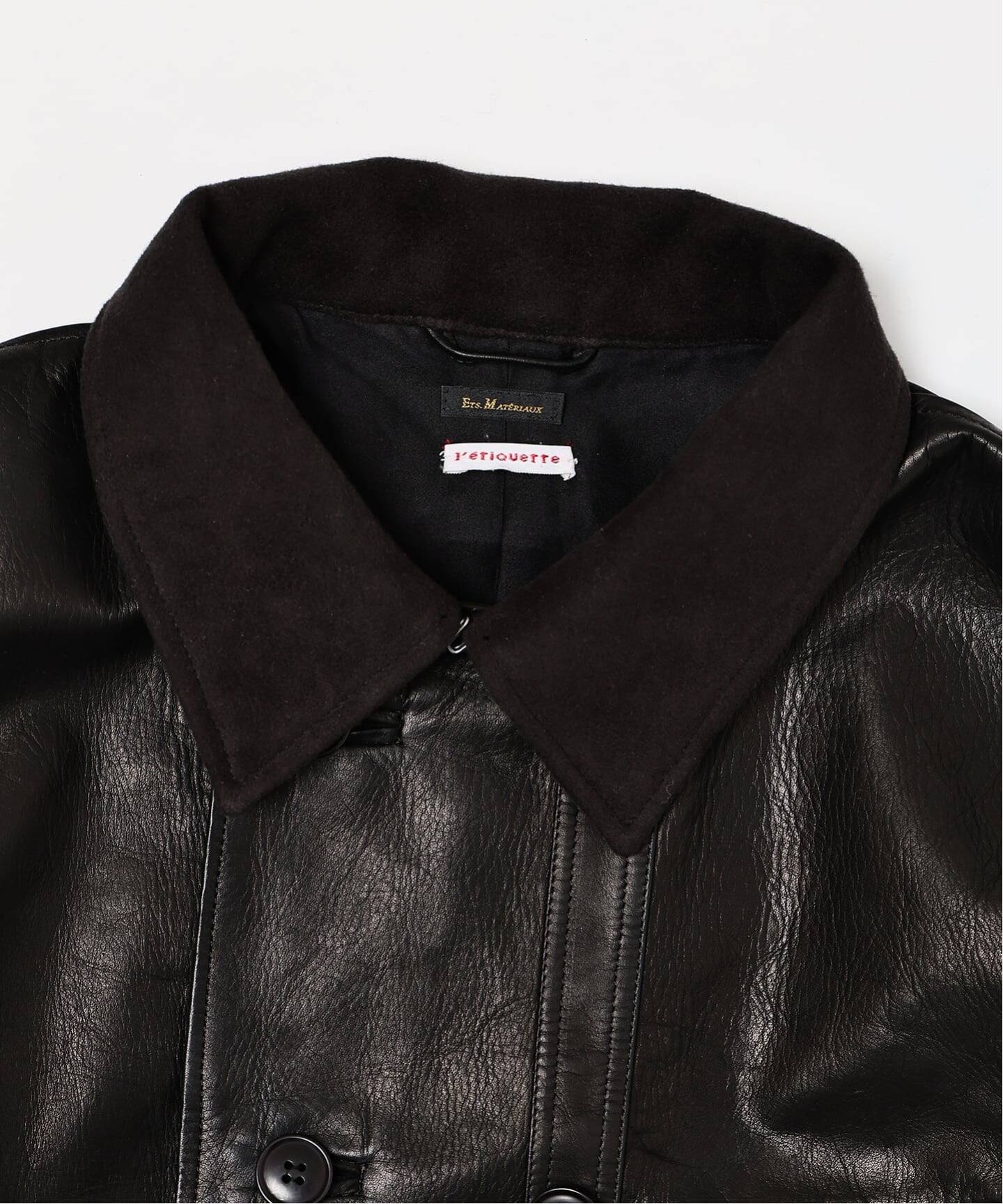 エディフィス（EDIFICE）/【L`etiquette × EDIFICE】Le Corbusier レザー ジャケット L`etiquette × EDIFICE】Le Corbusier レザー ジャケット（レザー