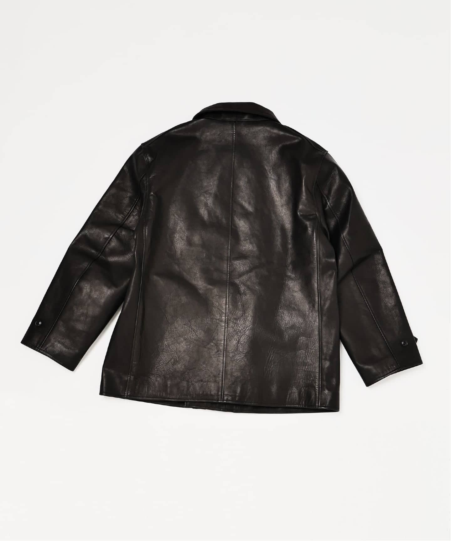 L`etiquette × EDIFICE】Le Corbusier レザー ジャケット（レザー