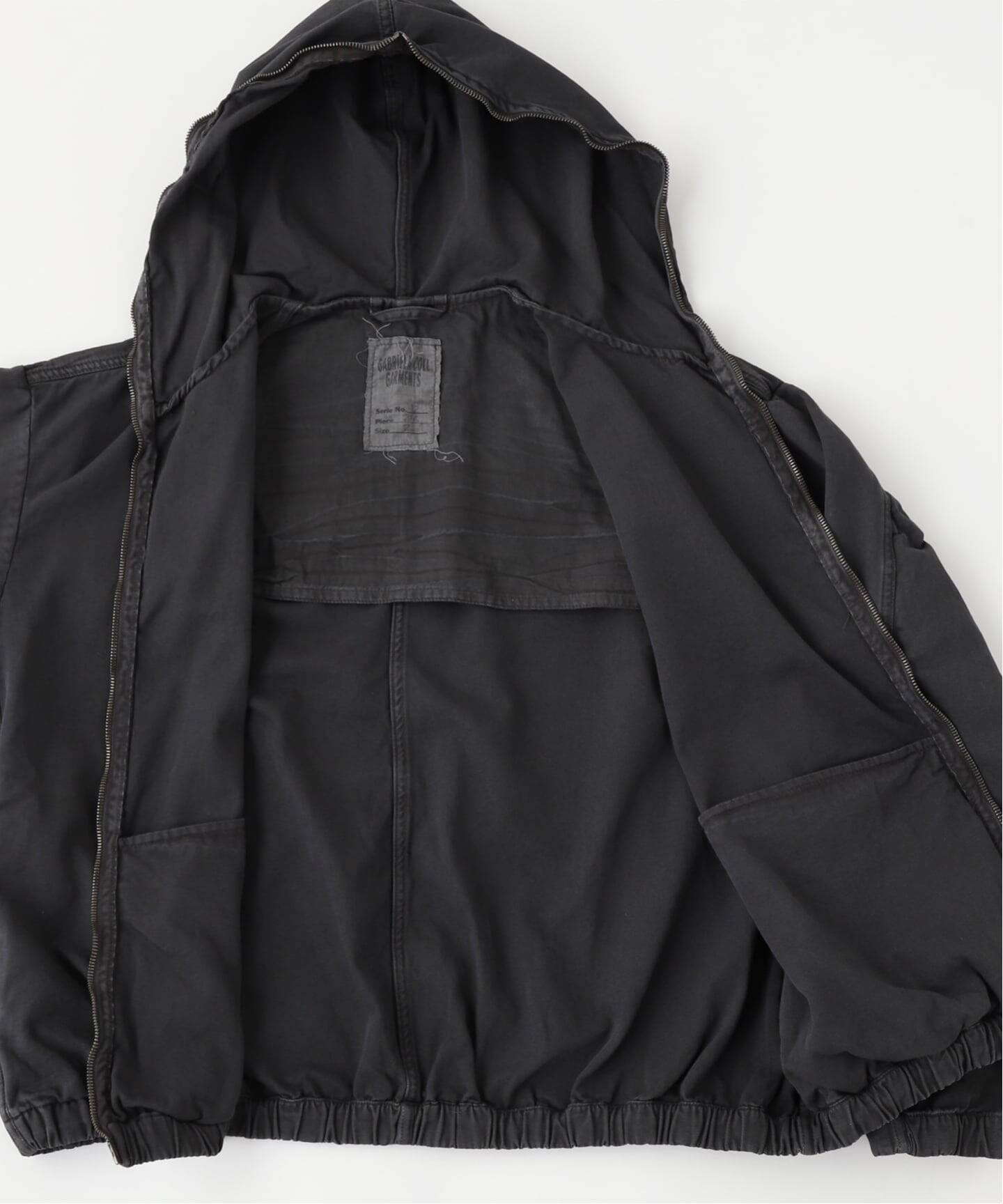 G.C.G（ガブリエラコールガーメンツ）THIN CANVAS HOODED ZIPPER