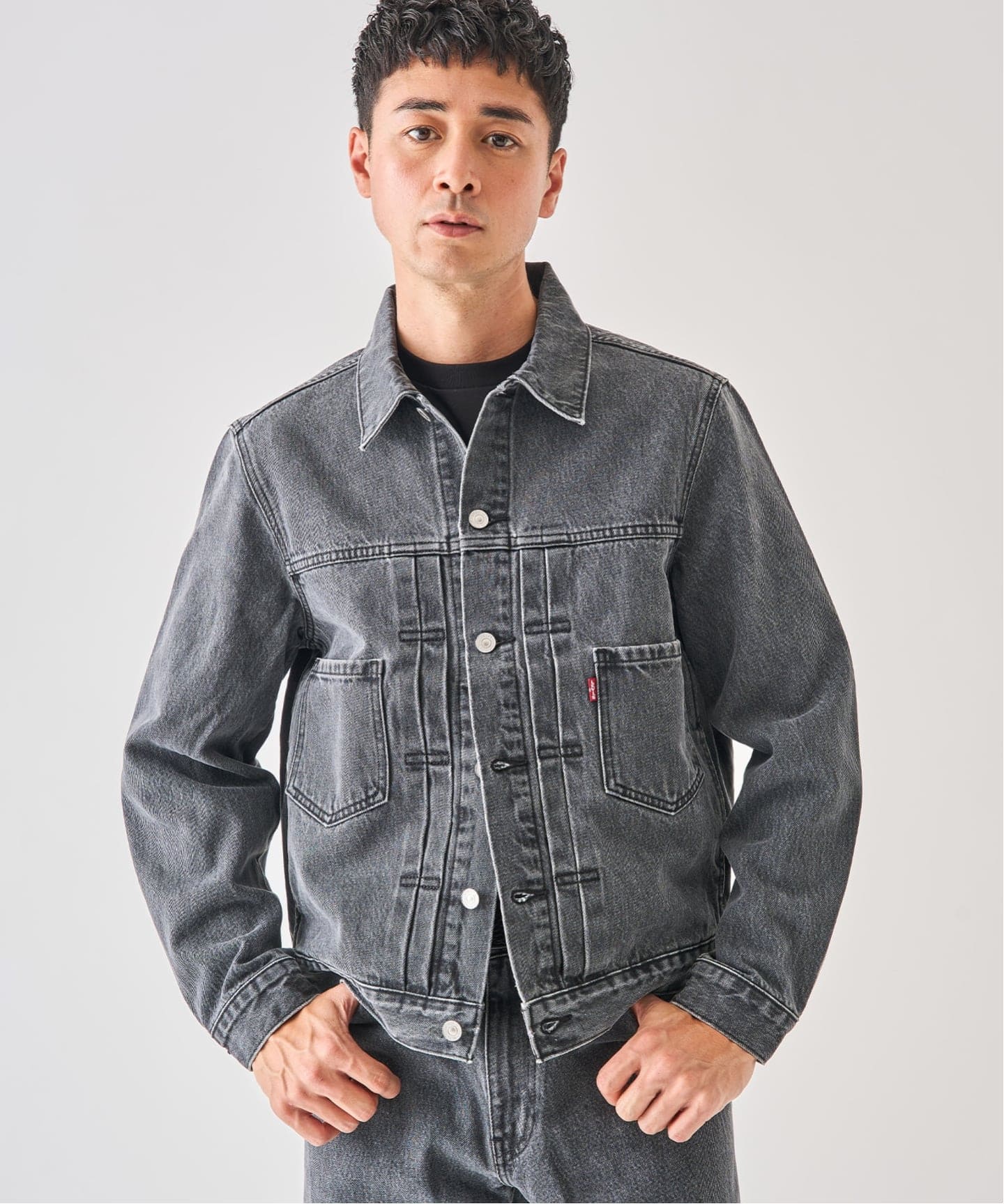 Levi's(リーバイス) 別注 2nd Type トラッカー ジャケット ASH BLACK