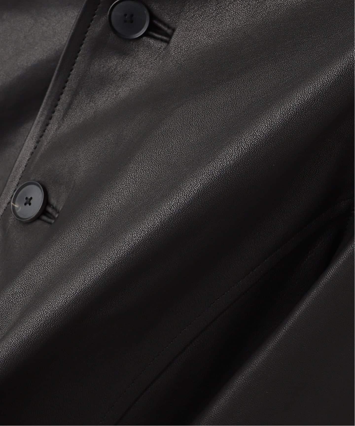 AURALEE (オーラリー)TEXTURED LAMB LEATHER BLOUSON（レザー