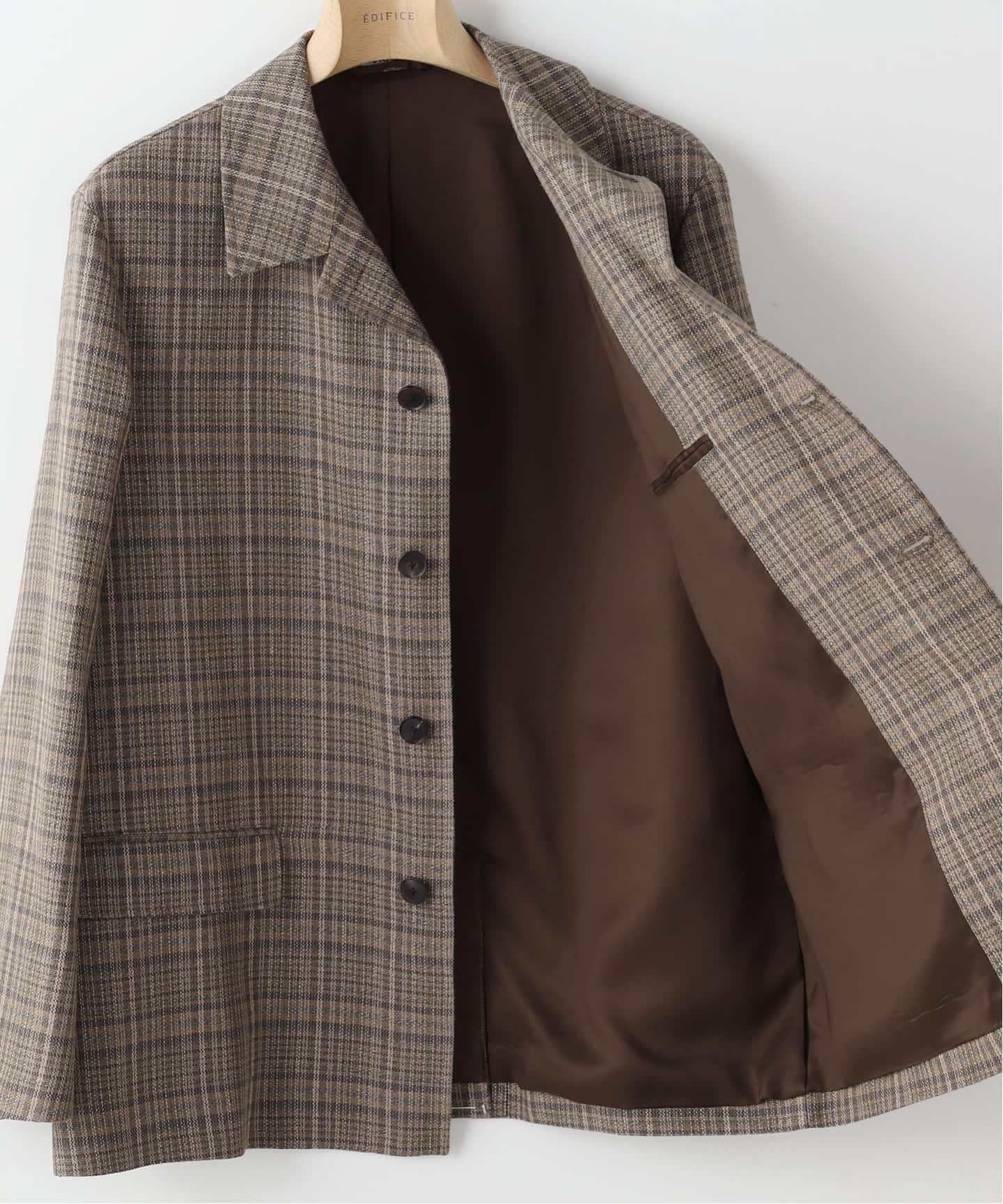 AURALEE (オーラリー) SILK LINEN NEP CHECK JACKET（その他ブルゾン