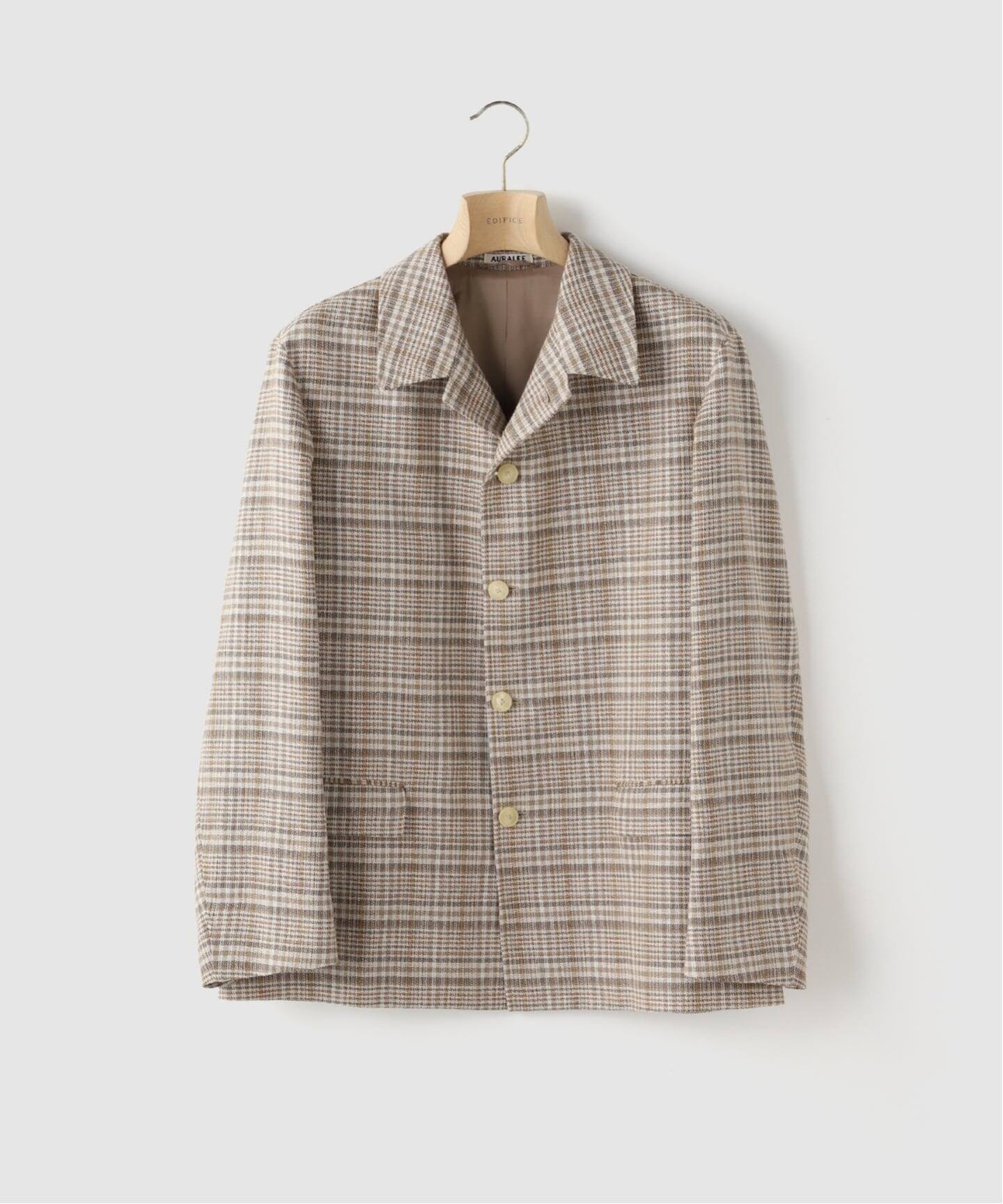 AURALEE (オーラリー) SILK LINEN NEP CHECK JACKET（その他ブルゾン 