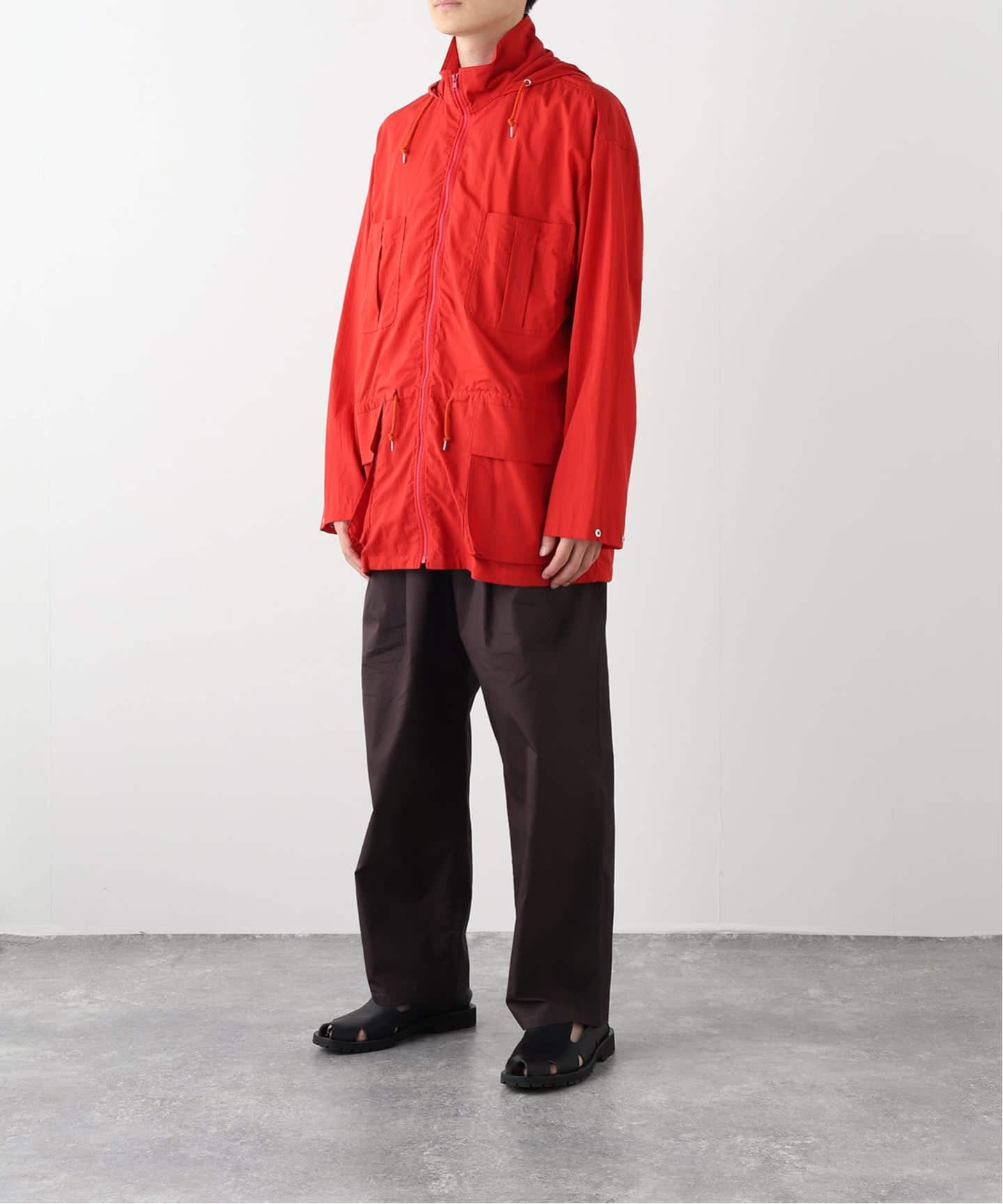 AURALEE オーラリー　フード付きブルゾン AURALEE (オーラリー) SUPER FINE COTTON LAWN HOODED ブルゾン