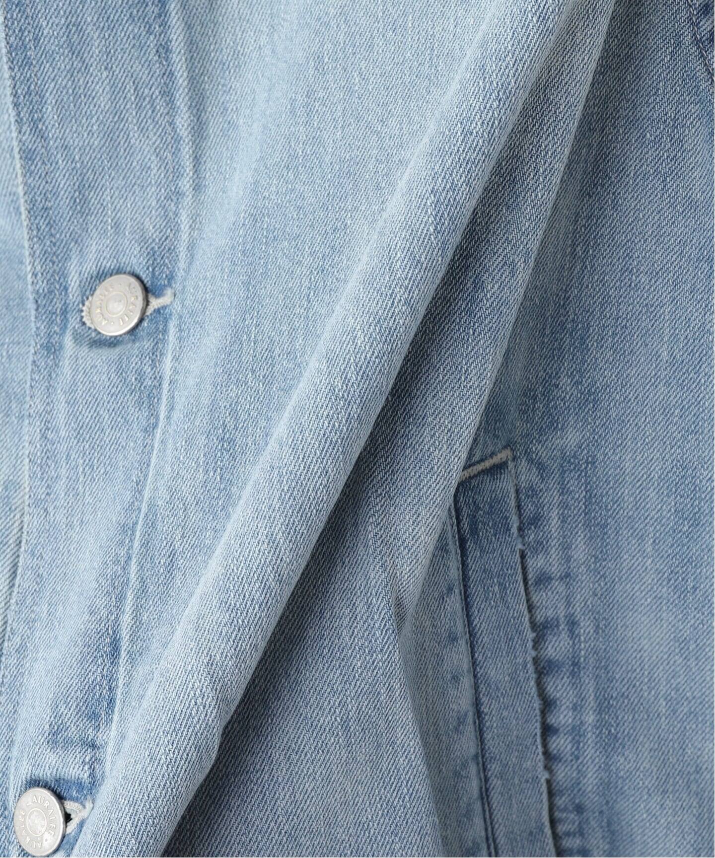 AURALEE (オーラリー) FADED SELVEDGE LIGHT DENIM BLOUSON（デニム