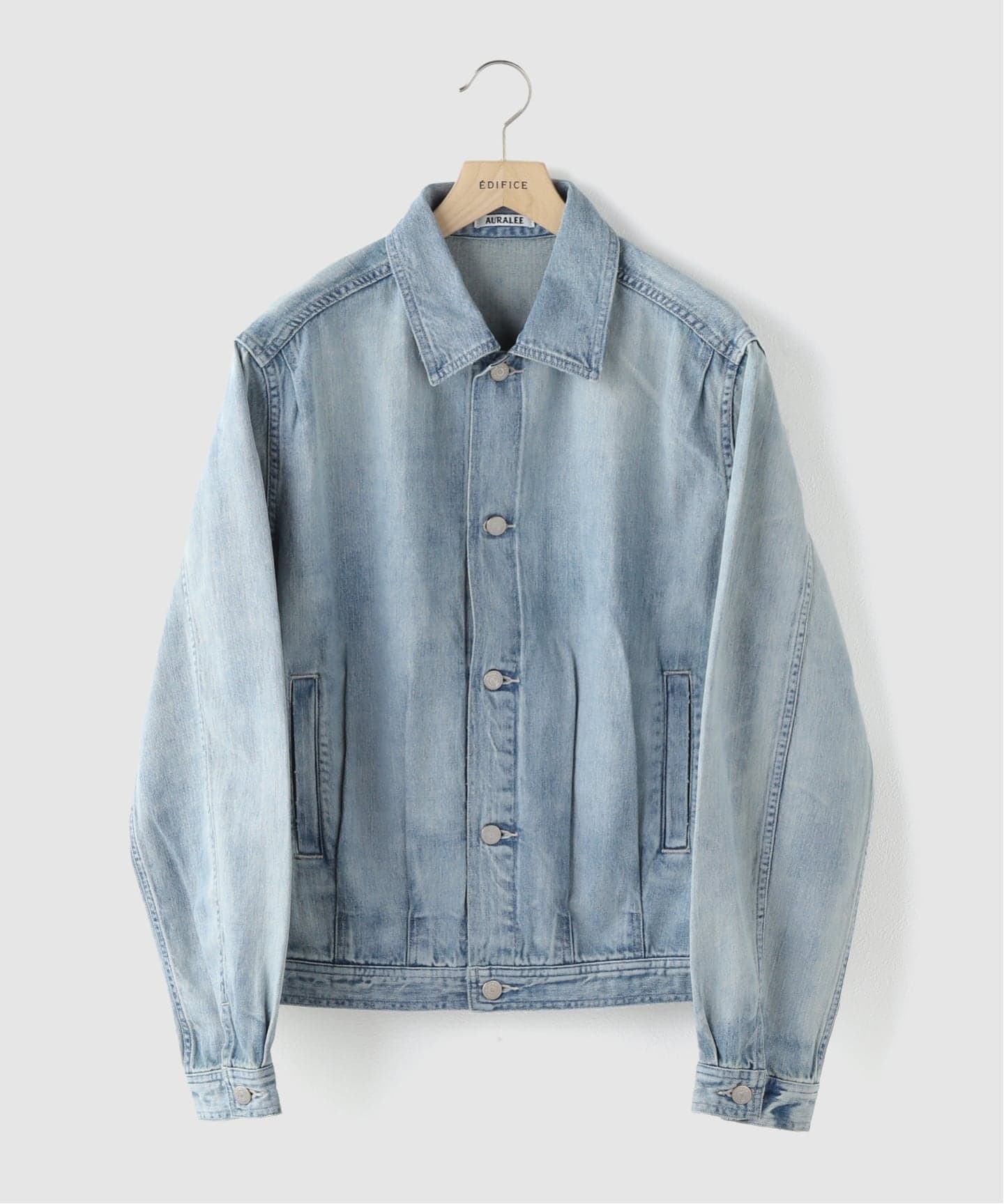AURALEE (オーラリー) FADED SELVEDGE LIGHT DENIM BLOUSON（デニム