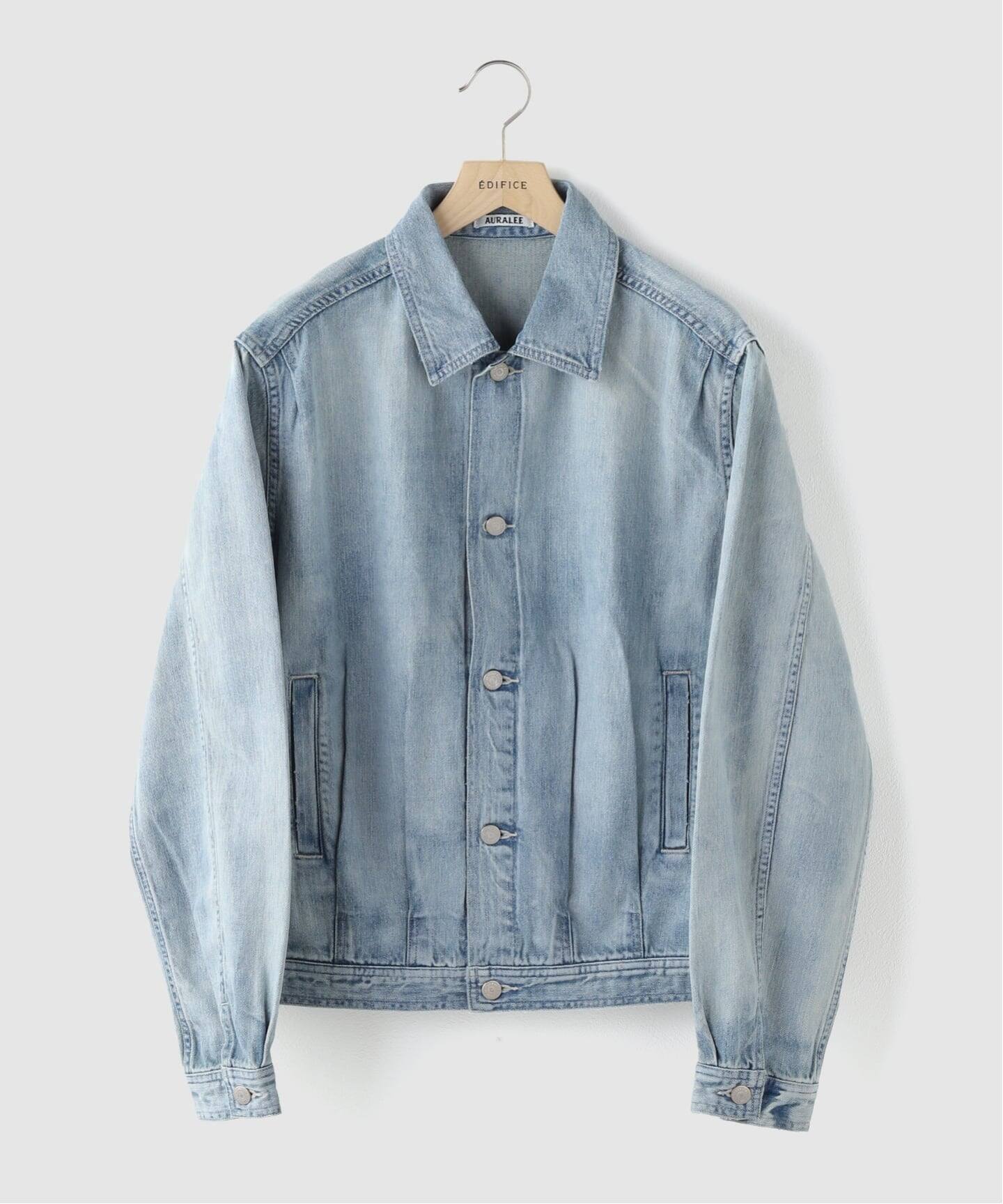 AURALEE (オーラリー) FADED SELVEDGE LIGHT DENIM BLOUSON（デニム 