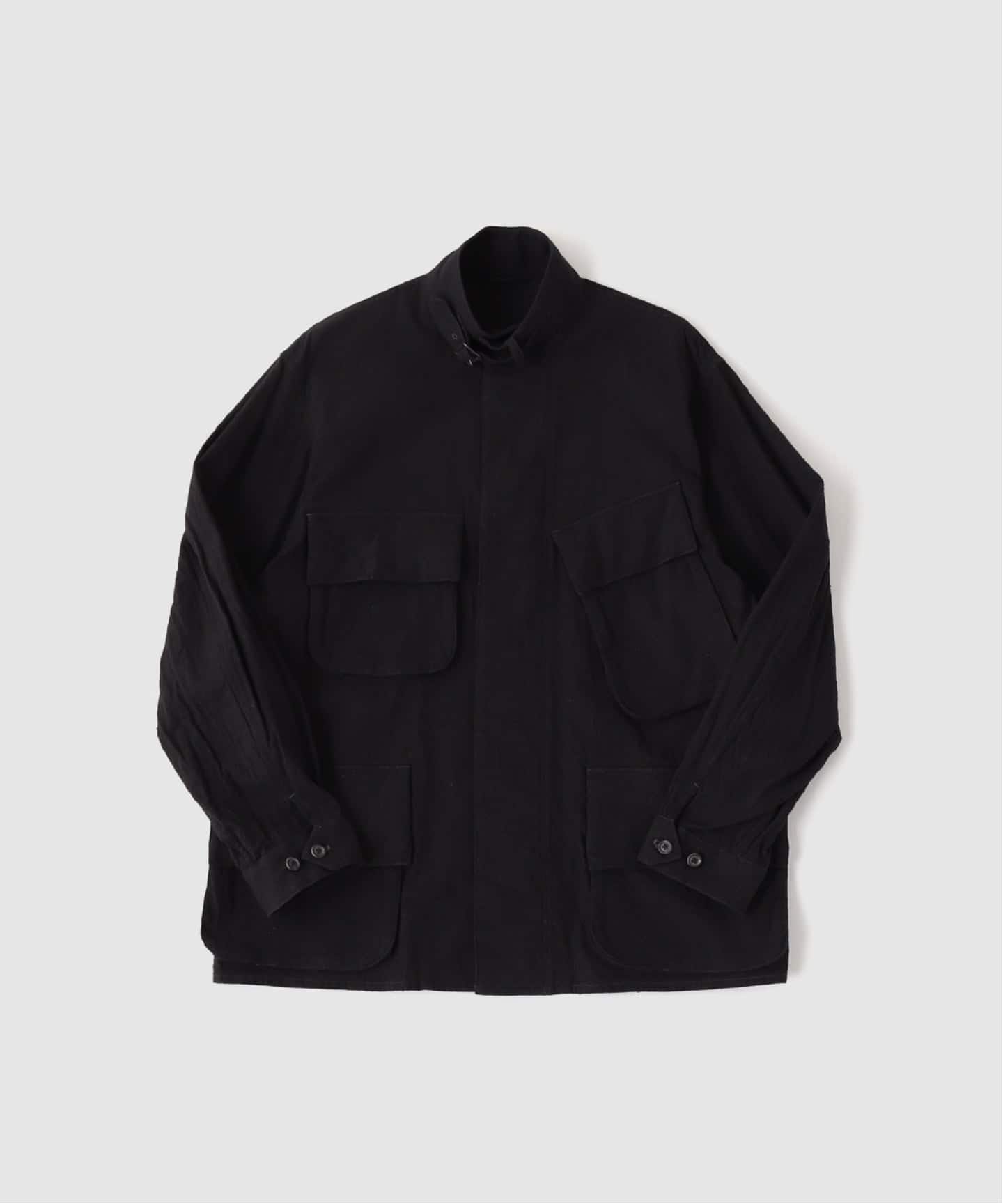 ブラームスblurhms リネンジャケット黒 blurhms（ブラームス）Silk/Cotton Nep Rider's Jacket（その他