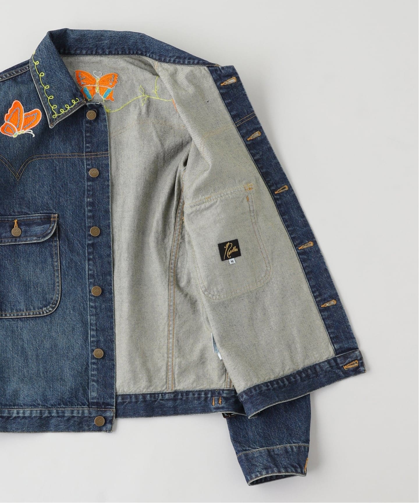 Needles(ニードルズ) Papillon Emb. Jean Jacket - 12oz（デニム
