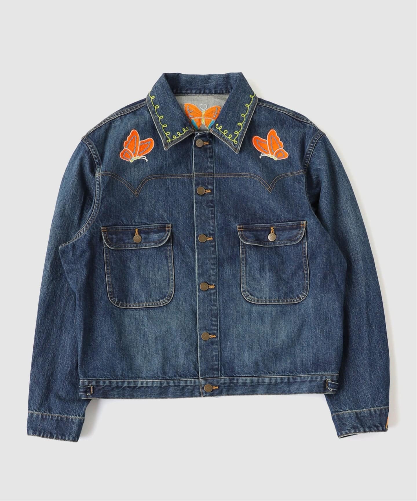 Needles(ニードルズ) Papillon Emb. Jean Jacket - 12oz（デニム