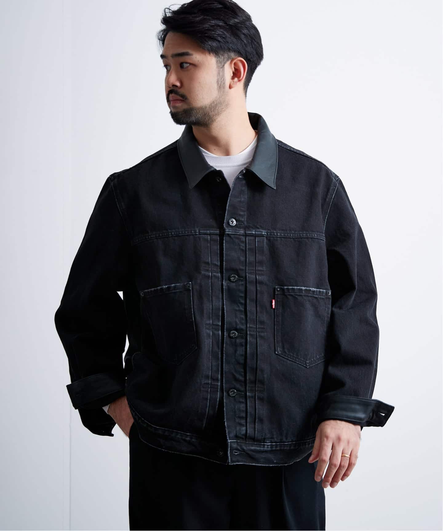リーバイス　ブラックデニムジャケット　2nd 追加》Levi's(リーバイス) 別注 2nd Type トラッカー ジャケット