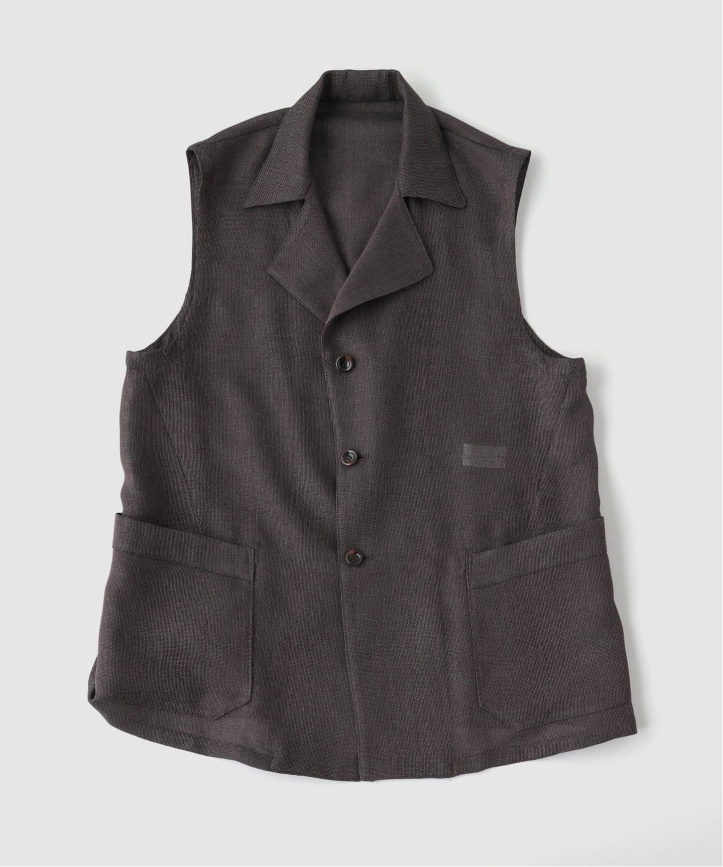 m's braque (エムズ ブラック) SILK LOFT QUILTING CAR LONG ベスト