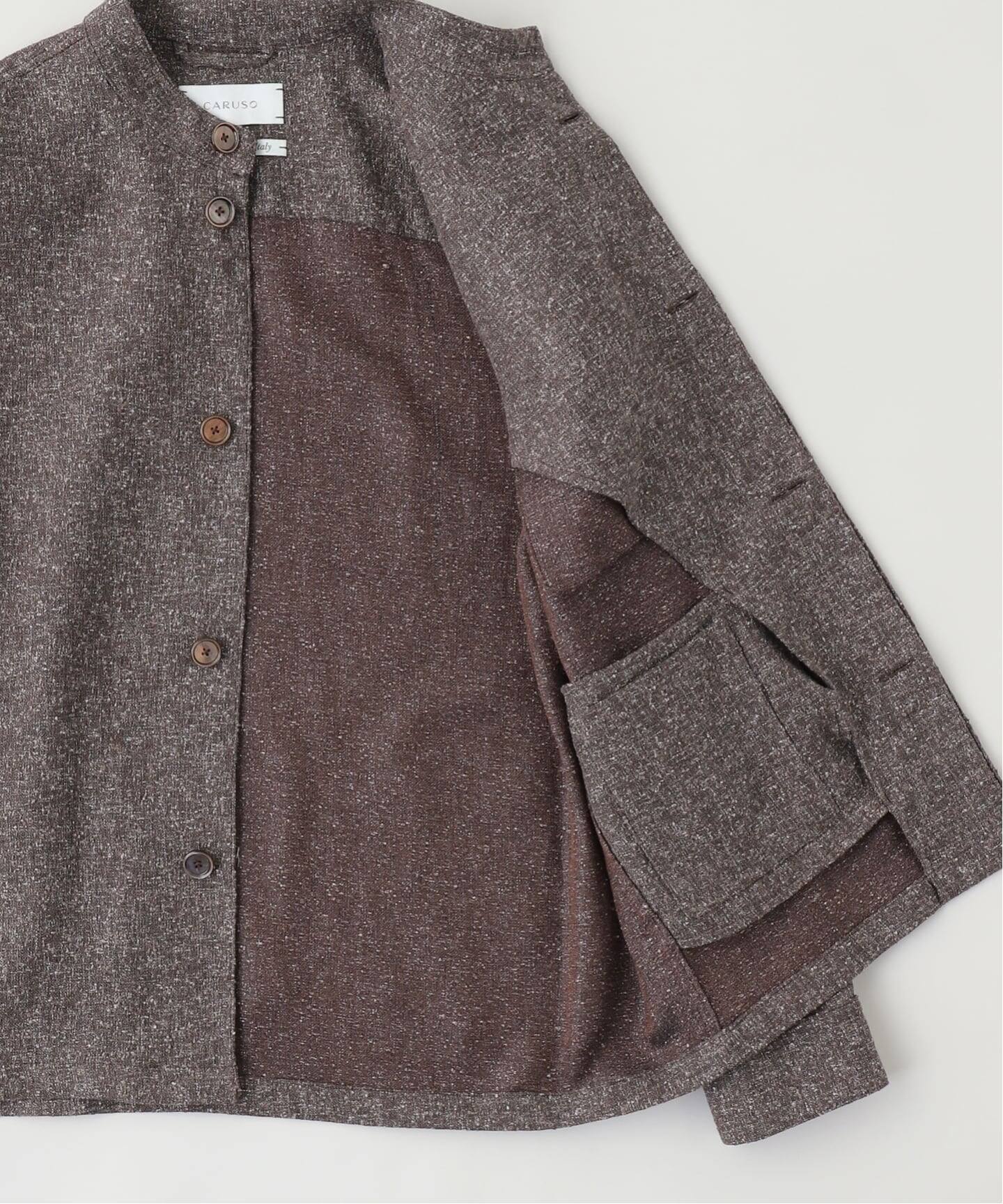 CARUSO(カルーゾ) Knapping Linen Stand Blouson（その他ブルゾン