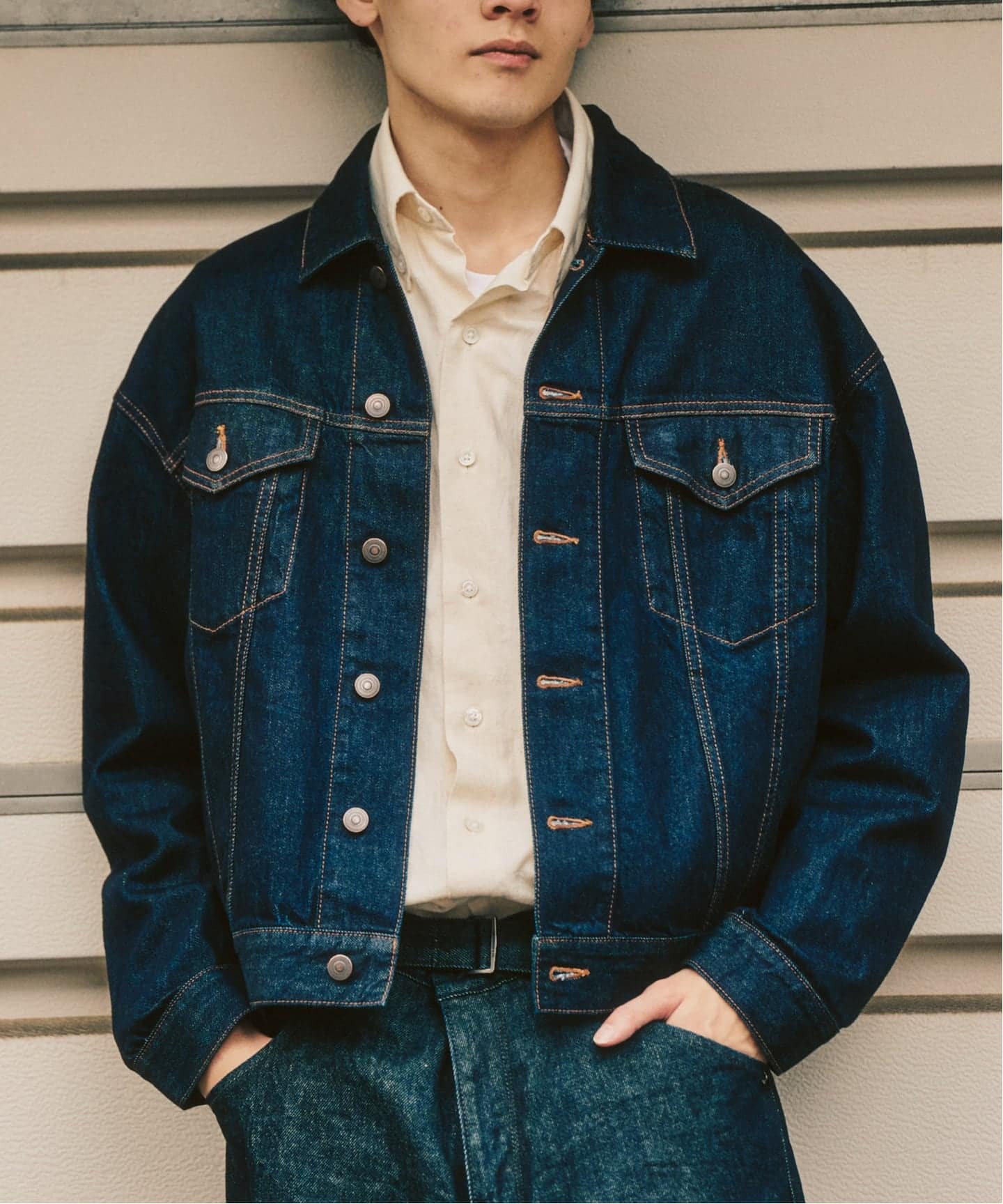 最終値下げ　未使用　efu 　エフ　ワイドデニムジャケット　トゥデイフル LE JAPON ATELIER】デニムジャケット（デニムジャケット）｜417