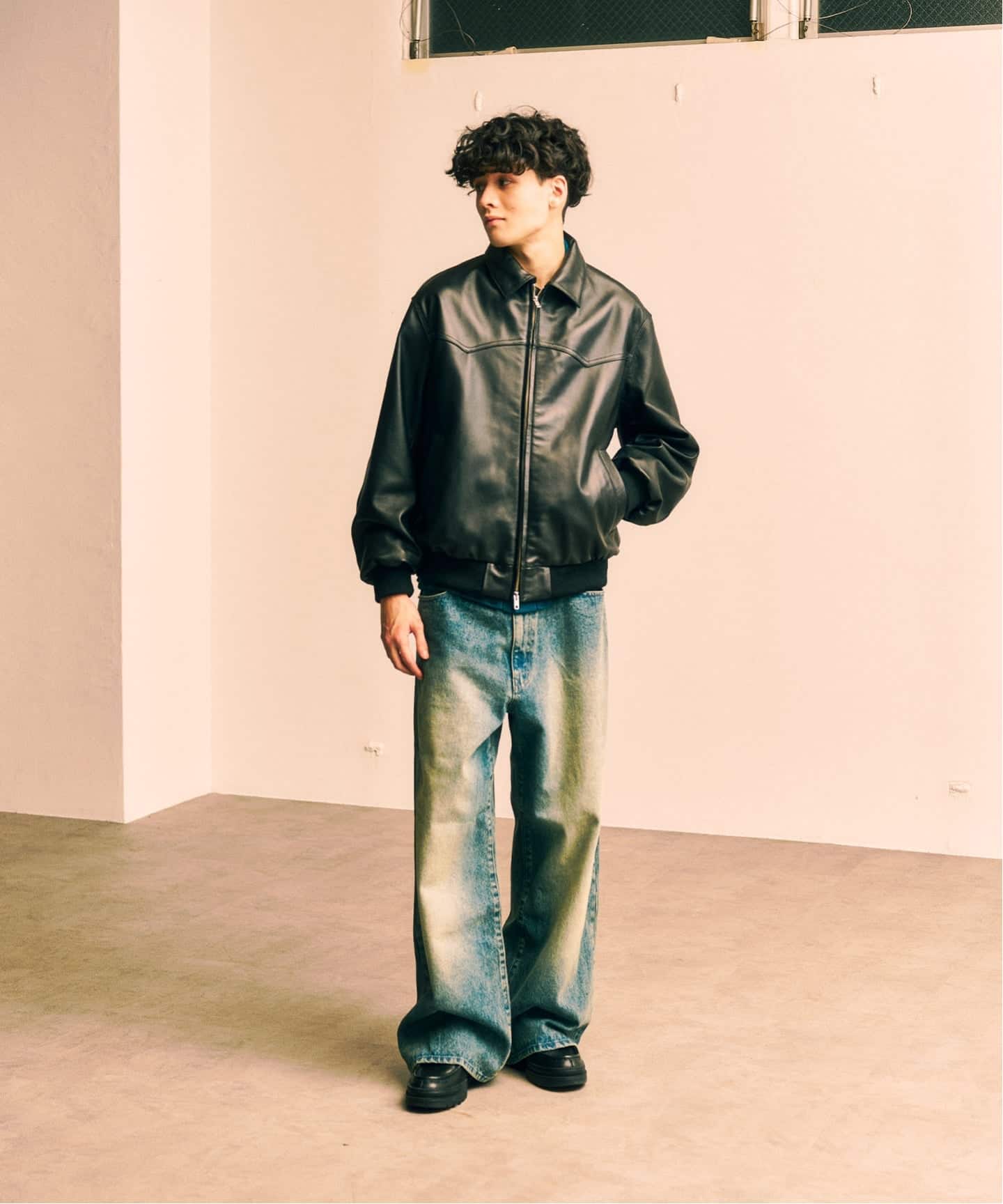 SANTA FE SHEEP LEATHER JACKET / シープサンタフェジャケット（レザー