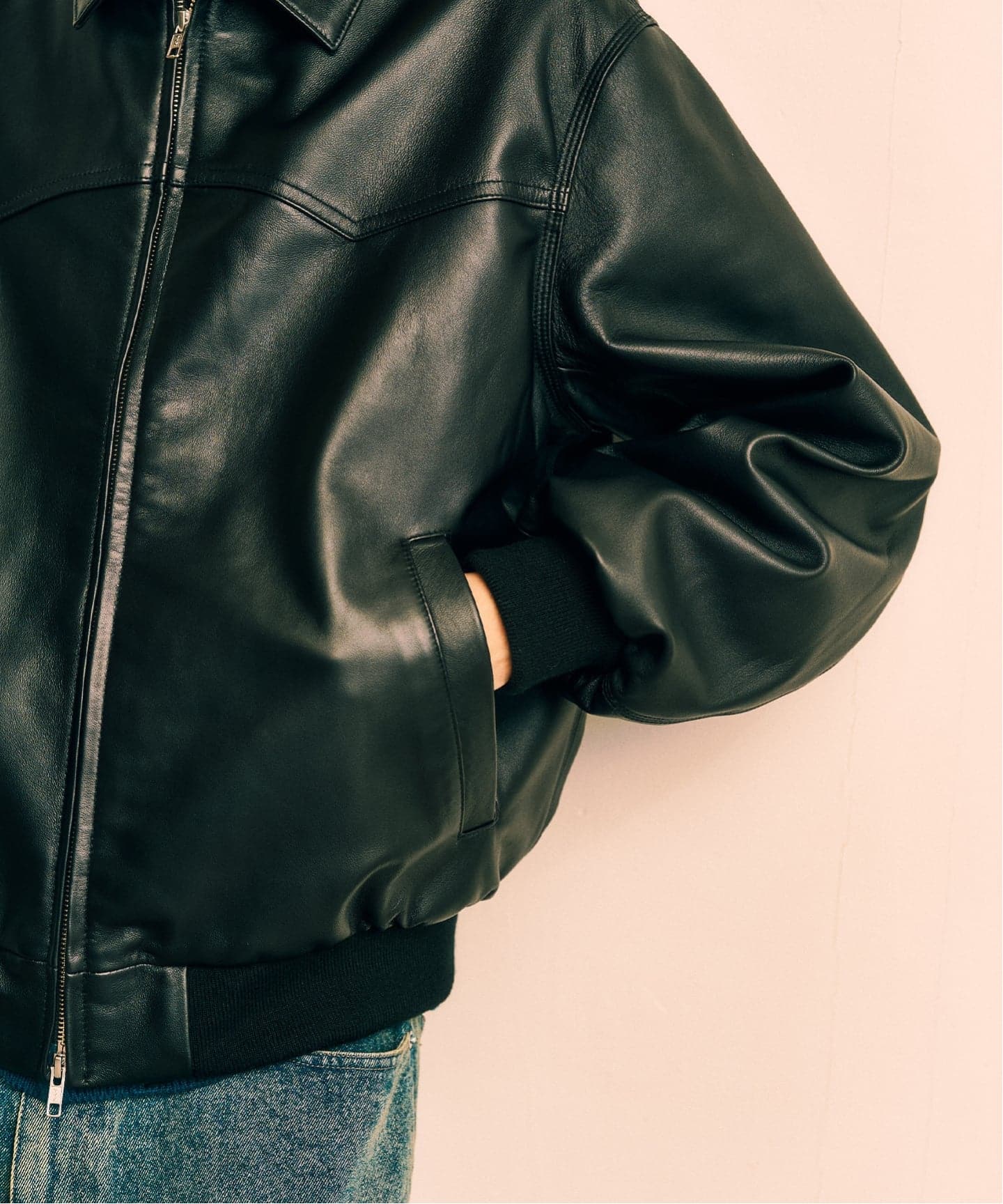 サンタフェ Santa Fe シープレザー スタジャン 52 3L 7b@ 楽天市場】サンタフェ シープスキン スタジアムジャンパー グレー