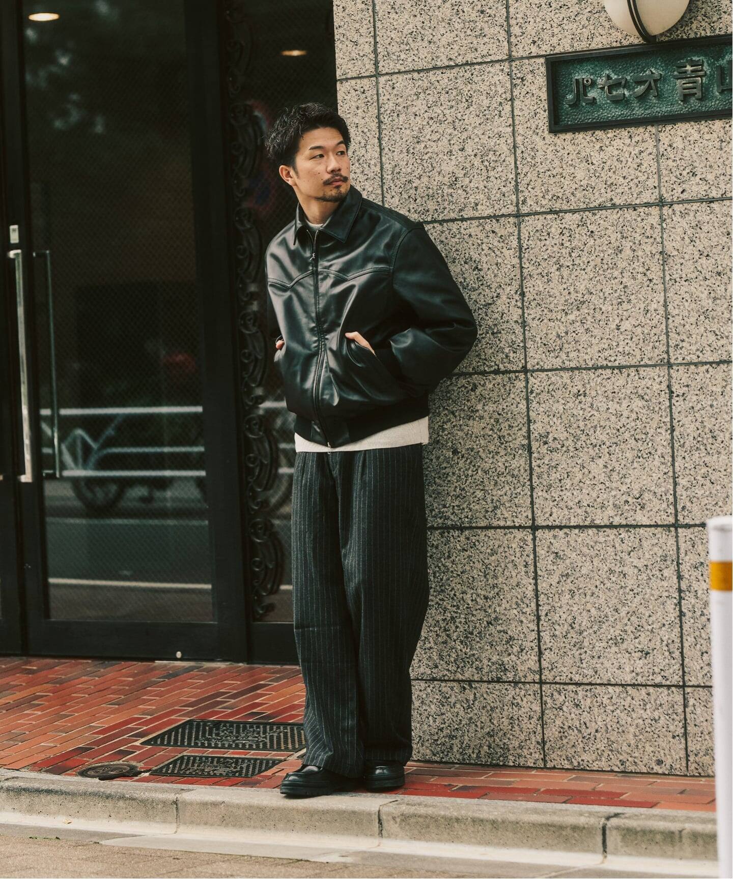 SANTA FE SHEEP LEATHER JACKET / シープサンタフェジャケット（レザー