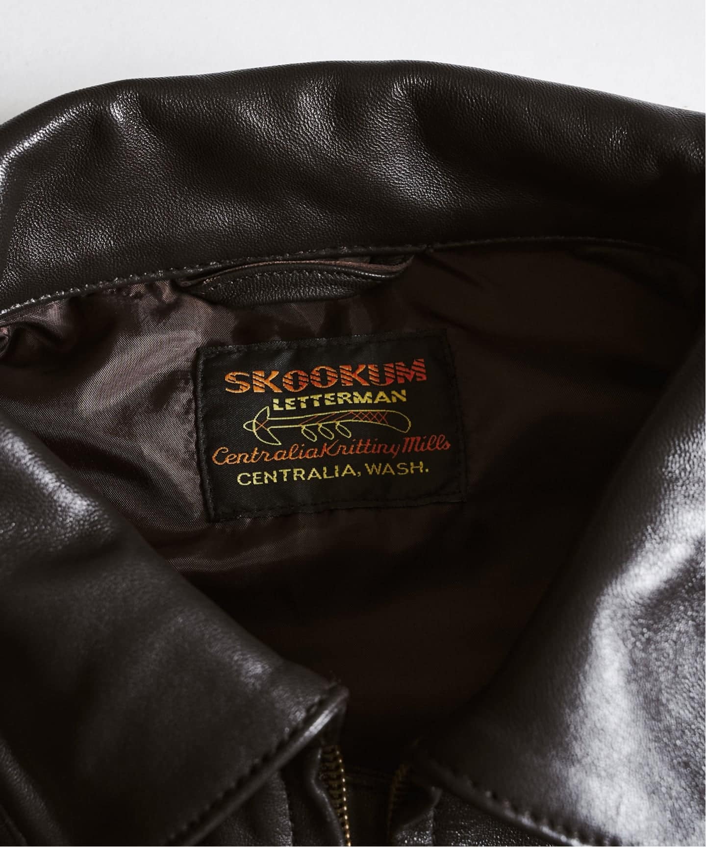 SKOOKUM / スクーカム シープレザーヨークジャケット（レザー