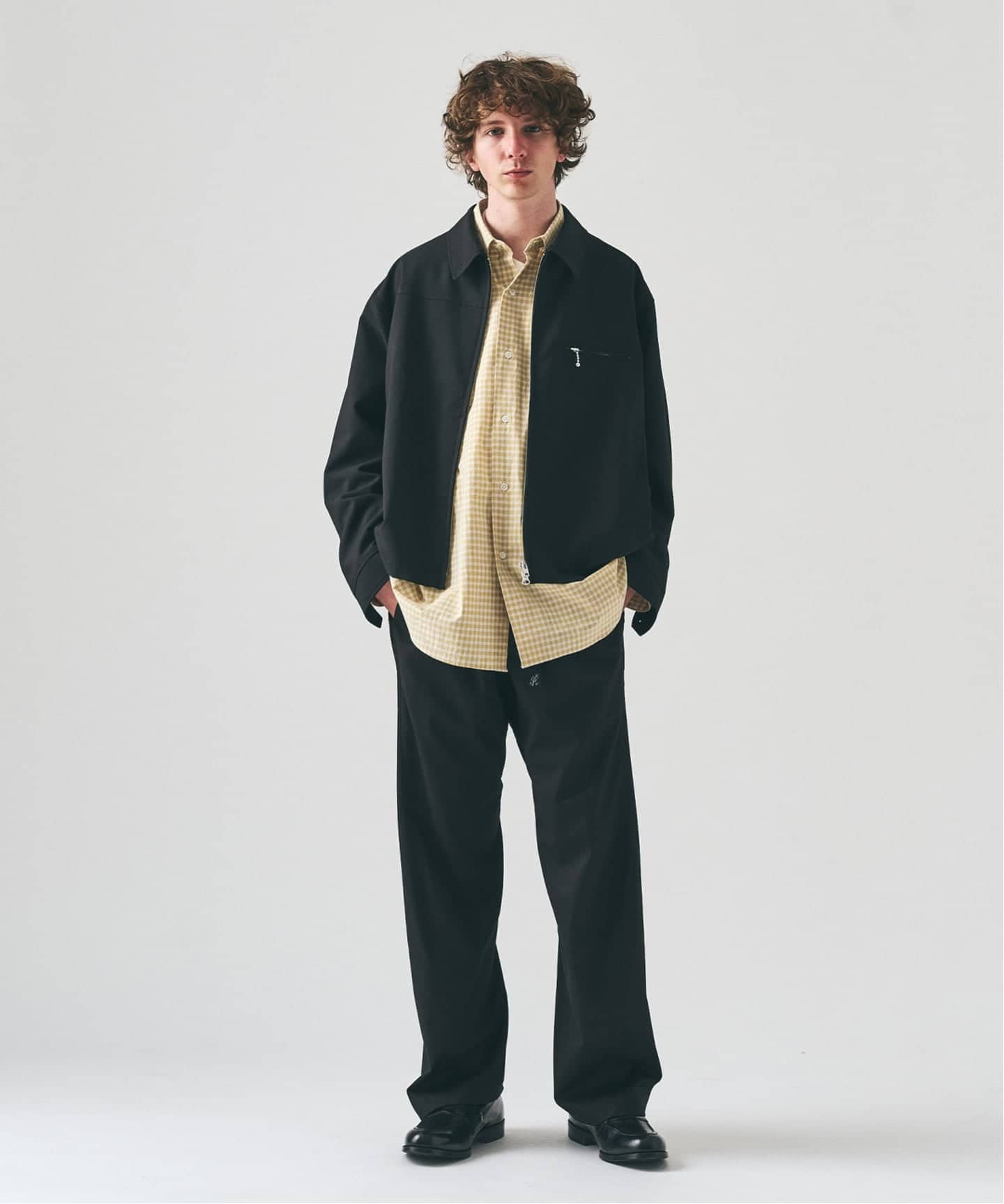 TRツイル ジップブルゾン 