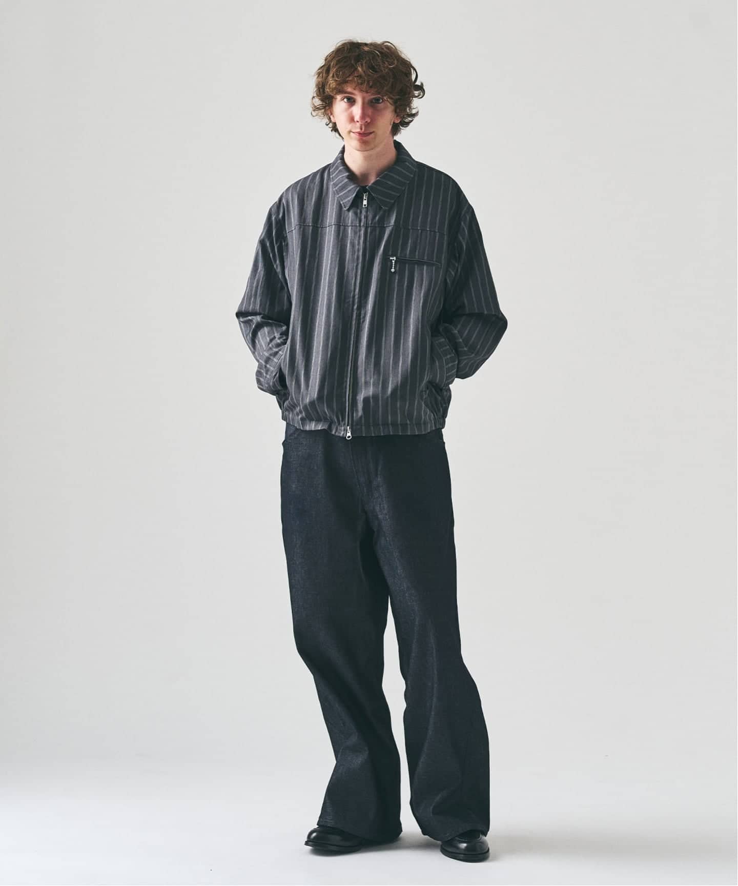 TRツイル ジップブルゾン 