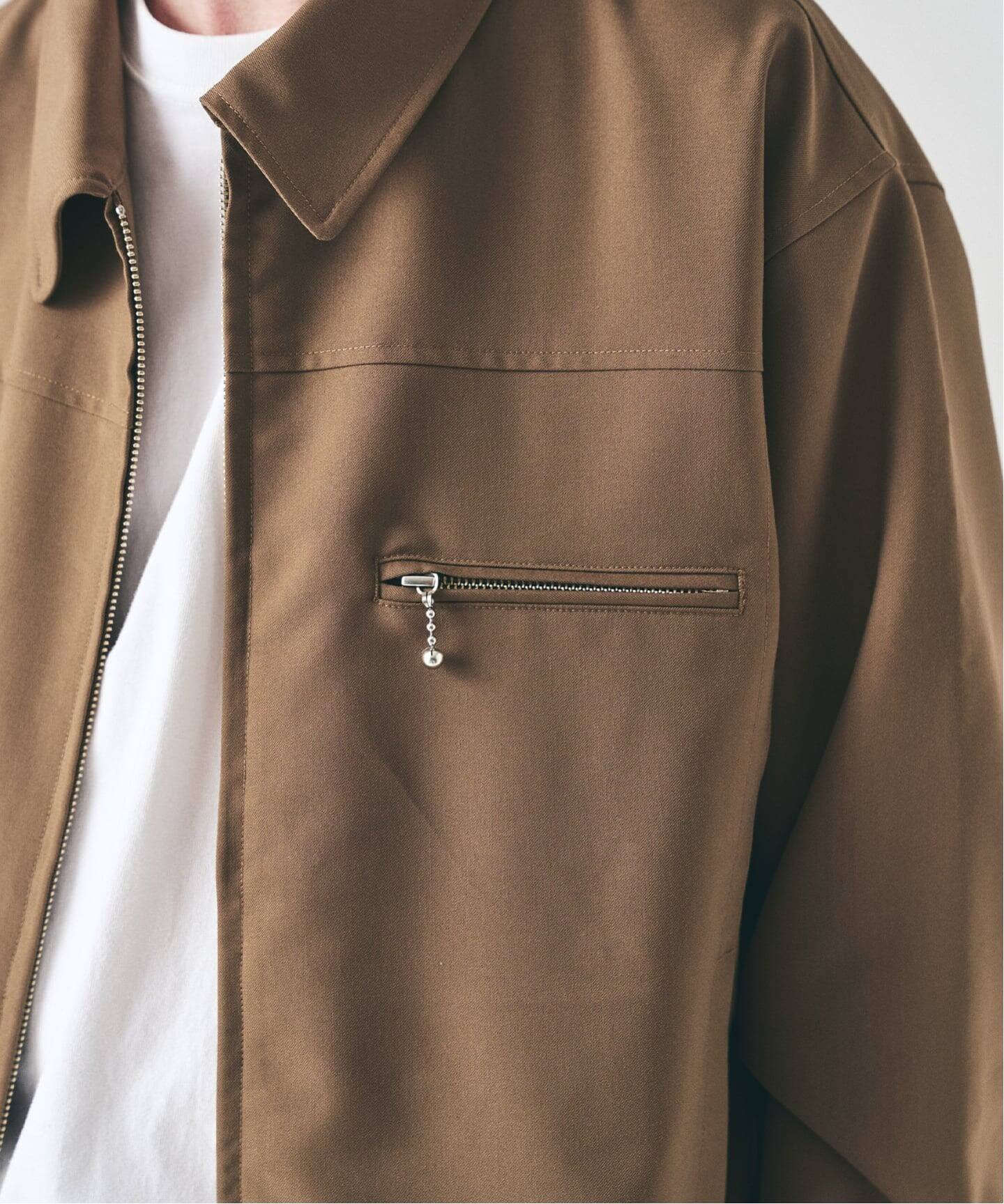 TRツイル ジップブルゾン 