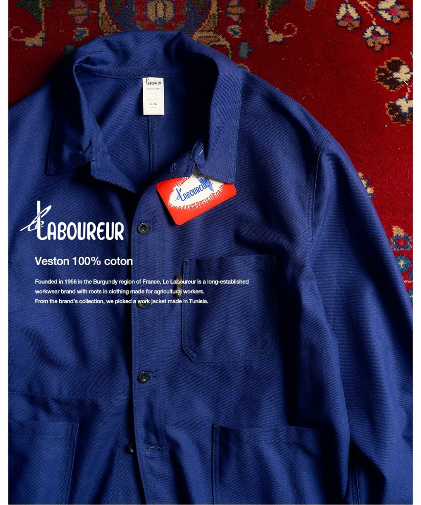 Letiquette × ETS.MATERIAUX コットンリネン ドルマン ジャケット