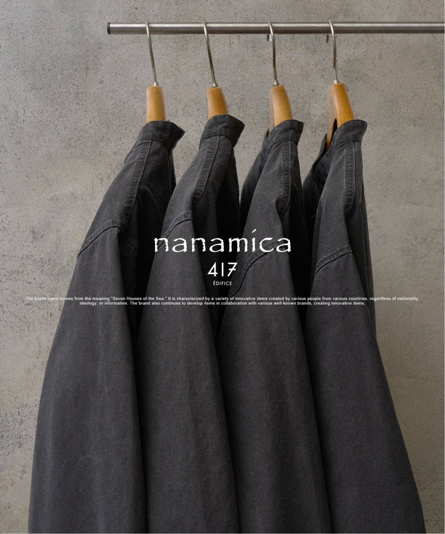 nanamica / ナナミカ】417別注 バンドカラーシャツジャケット（その他