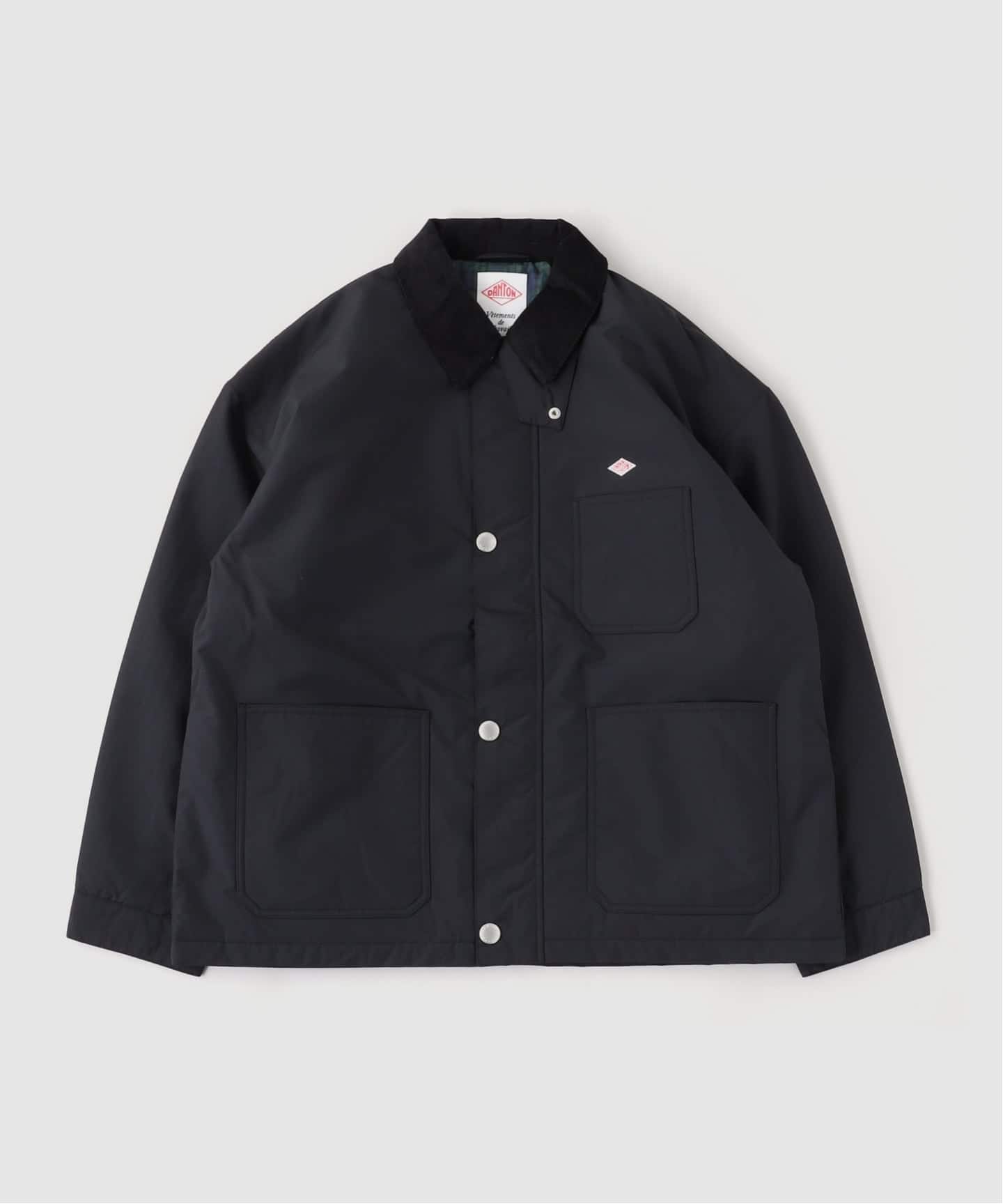 DANTON ブラック カバーオール サイズ42 DANTON / ダントン COVERALL JACKET/STV（カバーオール）｜417 EDIFICE
