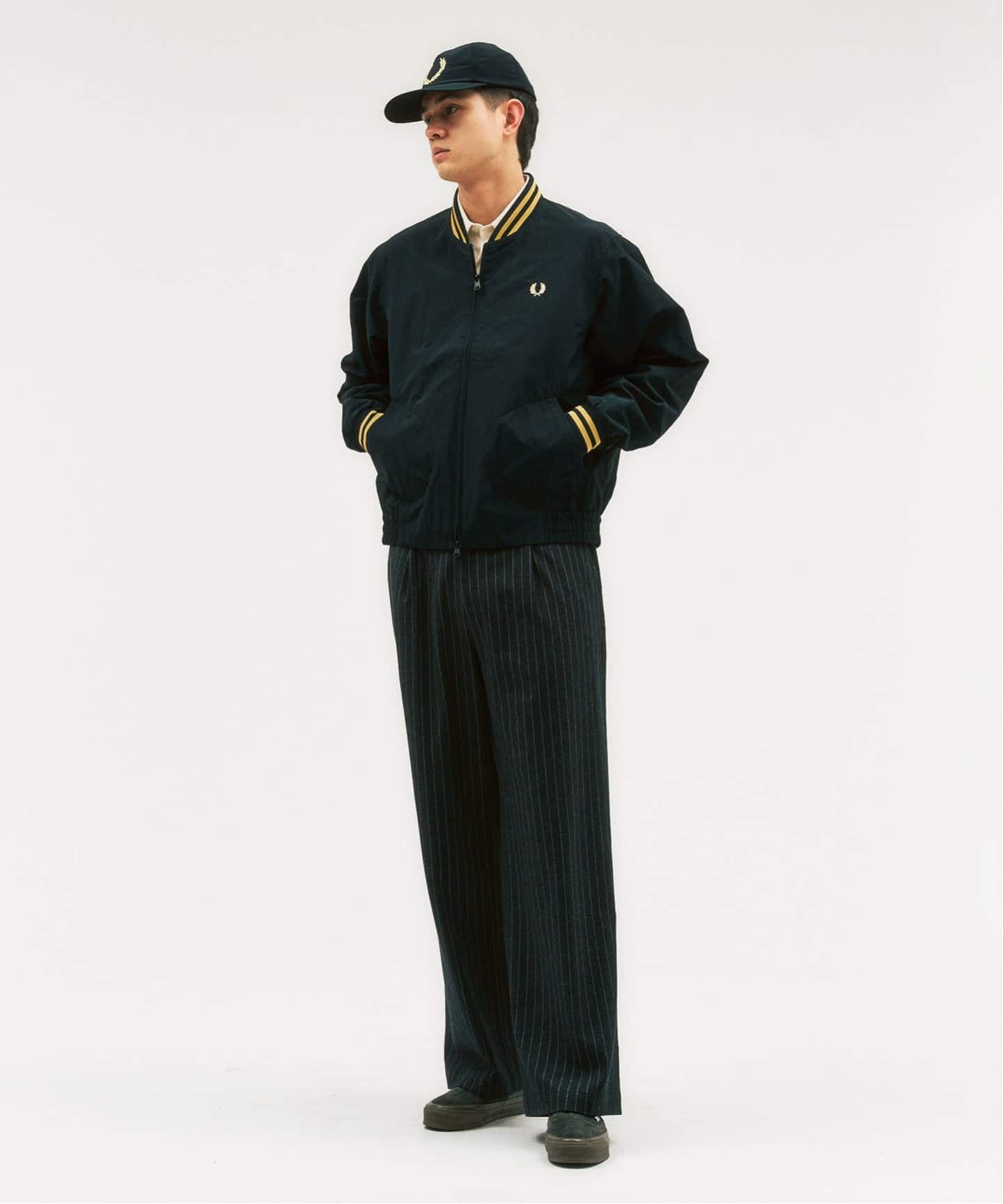 FRED PERRY ナイロンブルゾン FRED PERRY / フレッドペリー417別注 Tennis Bomberブルゾン（ナイロン