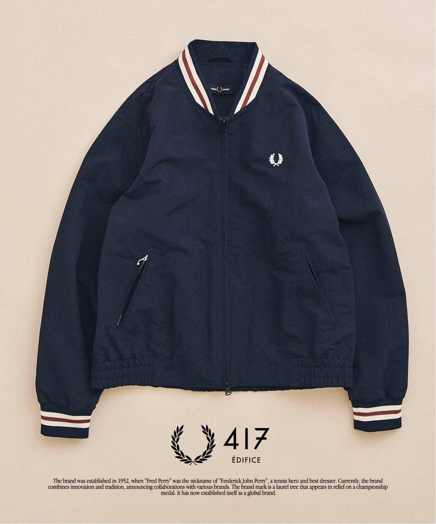 FRED PERRY / フレッドペリー417別注 Tennis Bomberブルゾン（ナイロン 