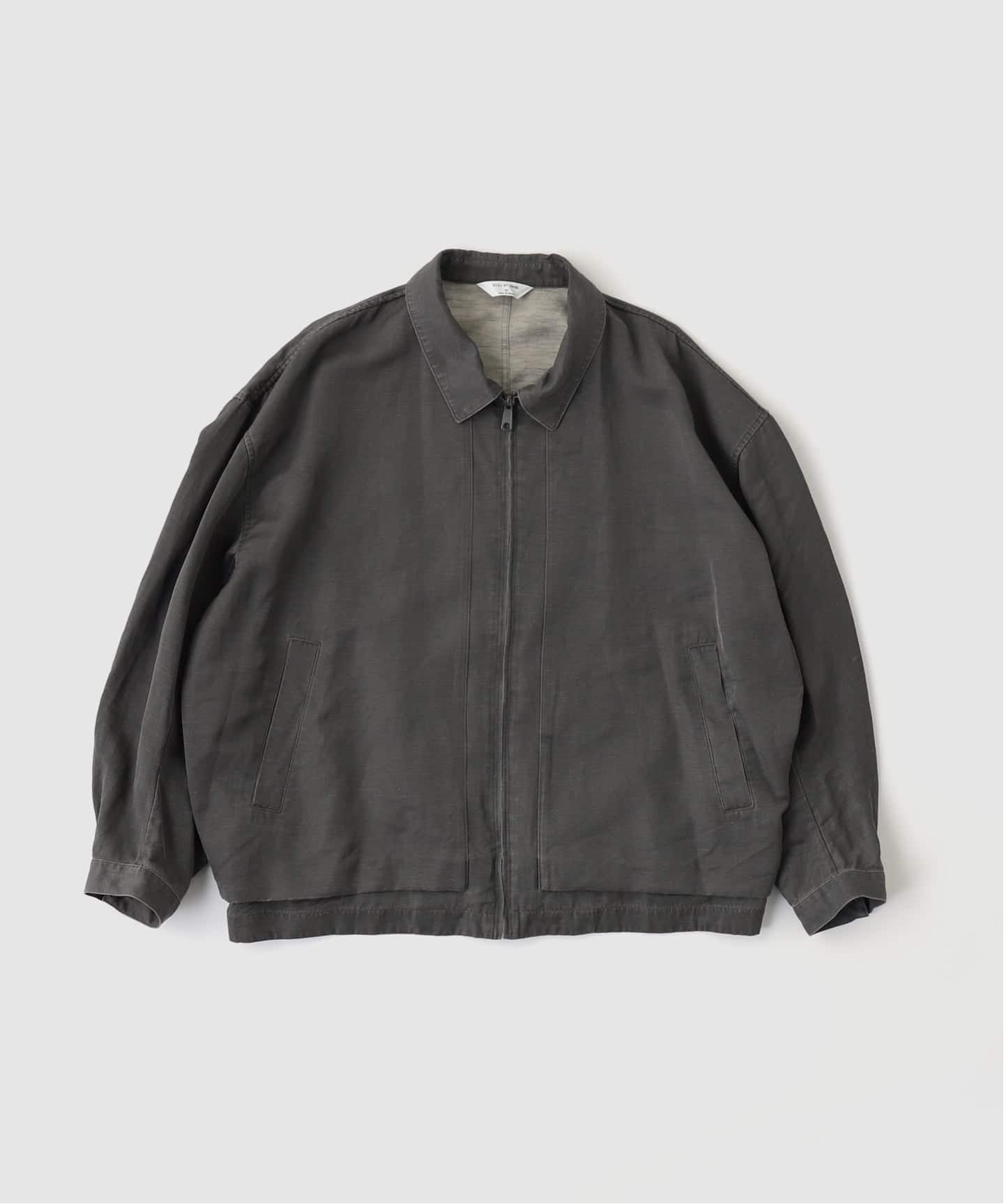 STILL BY HAND / スティルバイハンド Pigment print zip up blouson