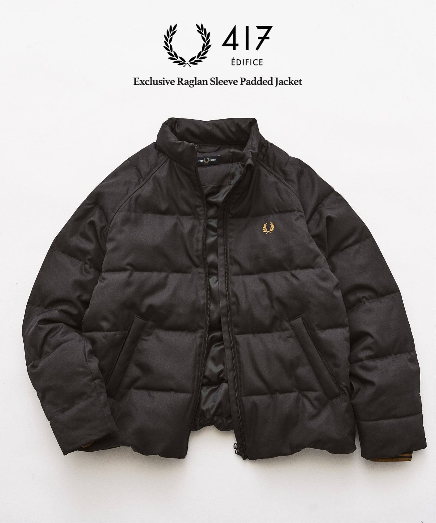 FRED PERRY / フレッドペリー 417別注 ラグランスリーブ パデッド 