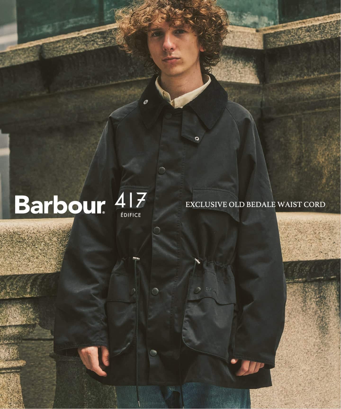 BARBOUR 417別注 OLD BEDALE waist cord（ナイロンジャケット）｜417