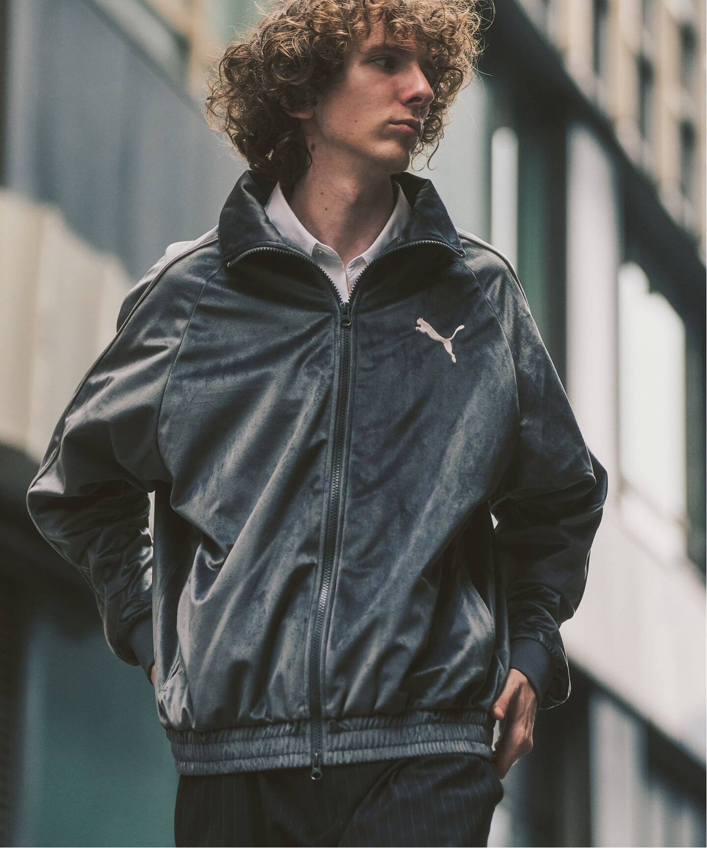  トレフォイル リブ編み トラックジャケット PUMA / プーマ】417 / SLOBE別注 T7 トラックジャケット（その他