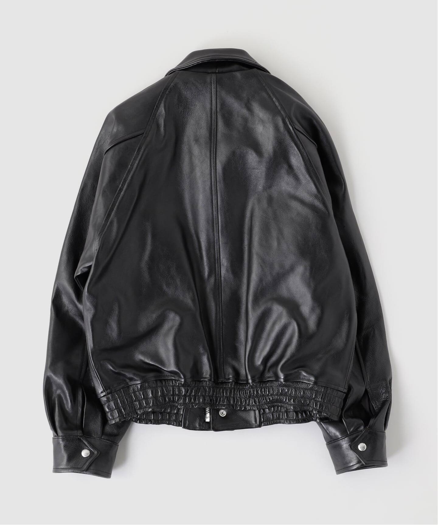 SUGARHILL / シュガーヒル SHRINK BOMBER JACKET（レザージャケット 