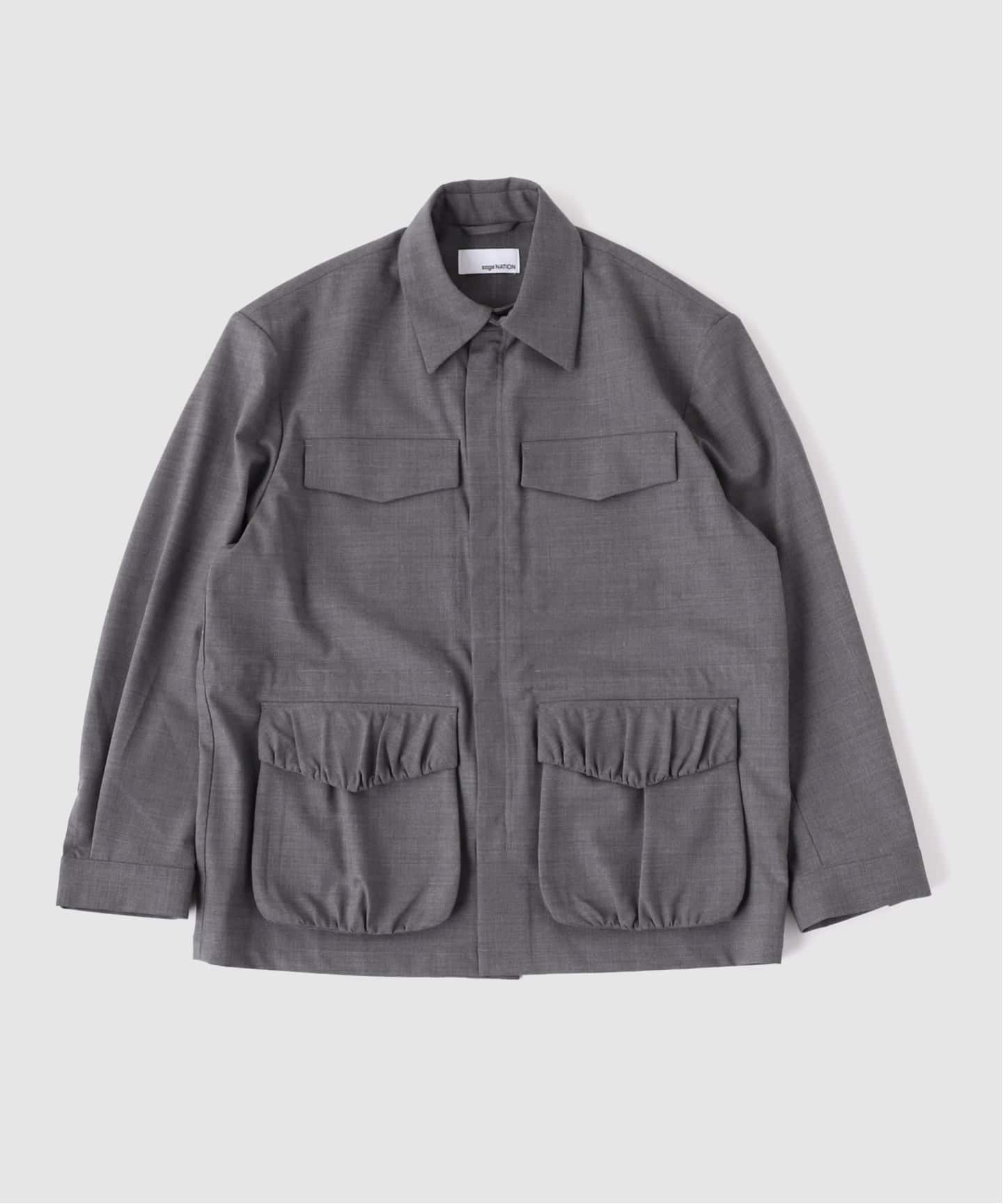 SAGE NATION / セイジネーション FIELD JACKET BLACK LIGHT GREY
