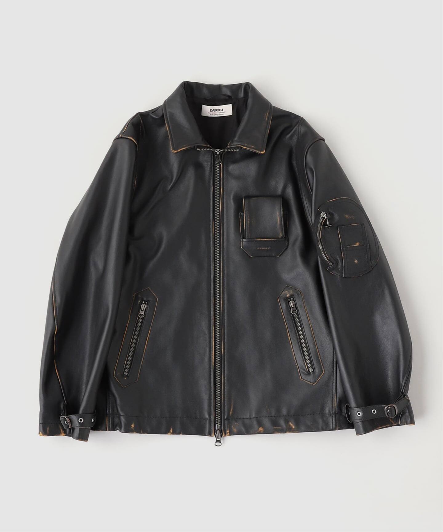 新品 DAIRIKU フェイクレザー ハンティングジャケット ダイリク DAIRIK ハンティングジャケット | BROWN - KNOCK OUT 247