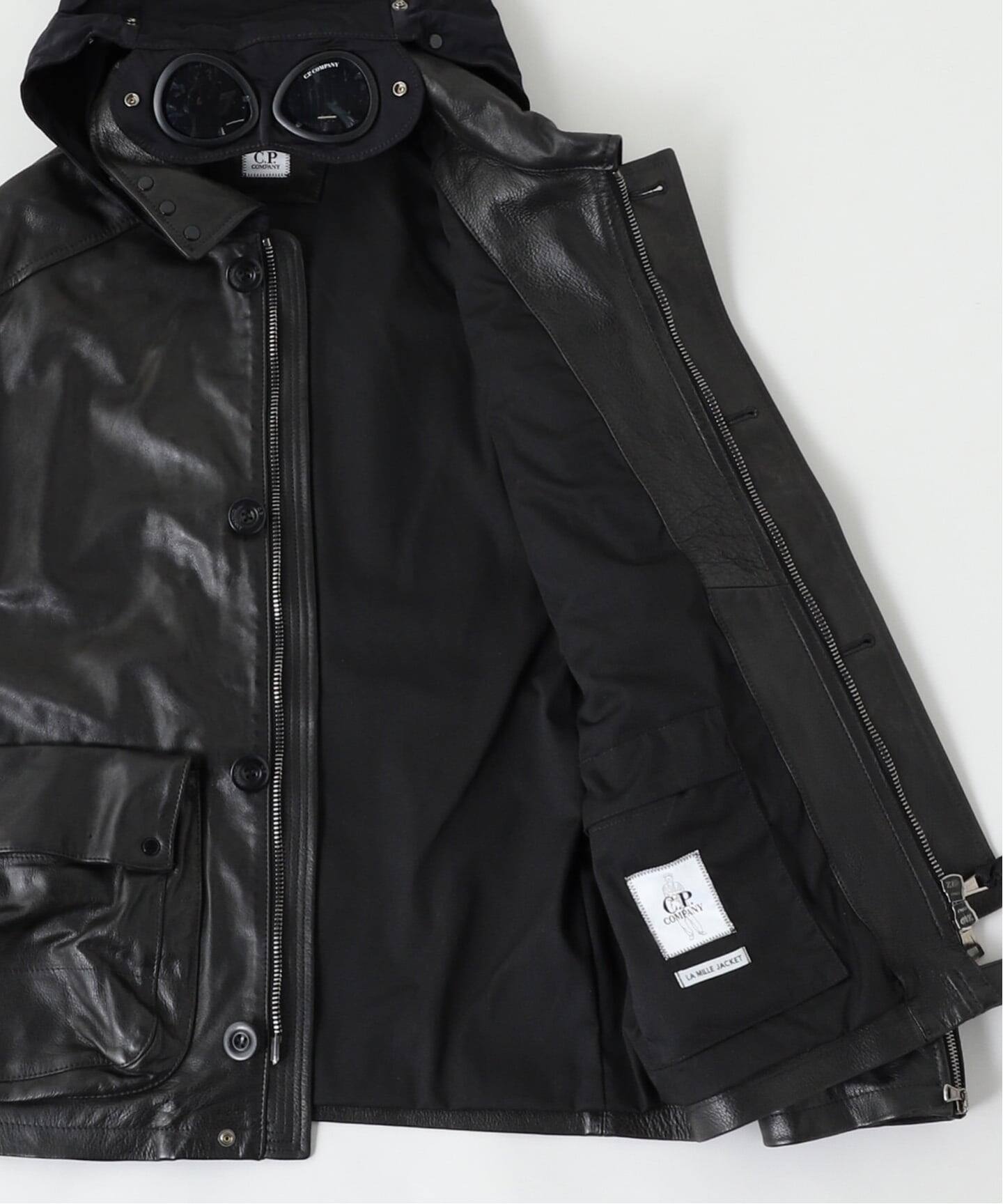 C.P.Company / シーピーカンパニー OW MEDIUM JACKET IN LEATHER