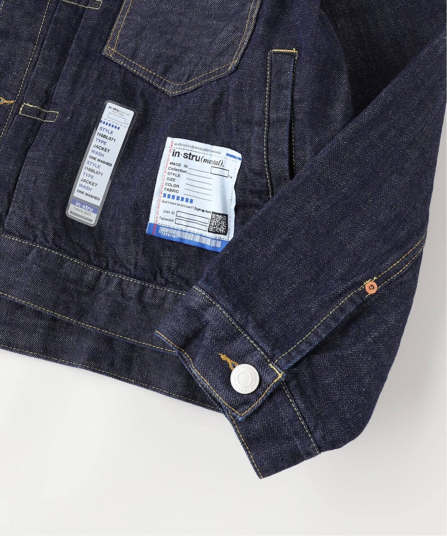 IN STRU(MEN-TAL) / インストルメンタル ONE WASHED SELVAGE DENIM