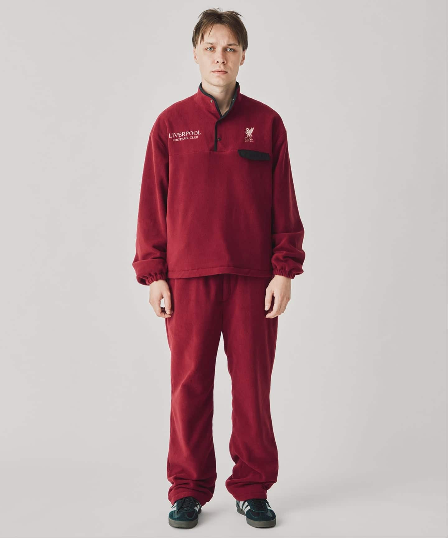 Liverpool FC / リバプールFC】 Reversible snap fleece（ボア