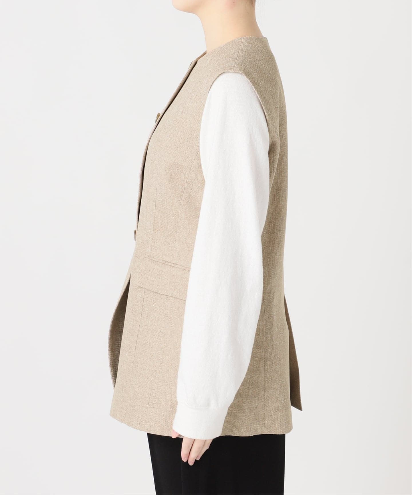 予約》リノオックス ノーカラーベスト（ベスト）｜JOURNAL STANDARD L