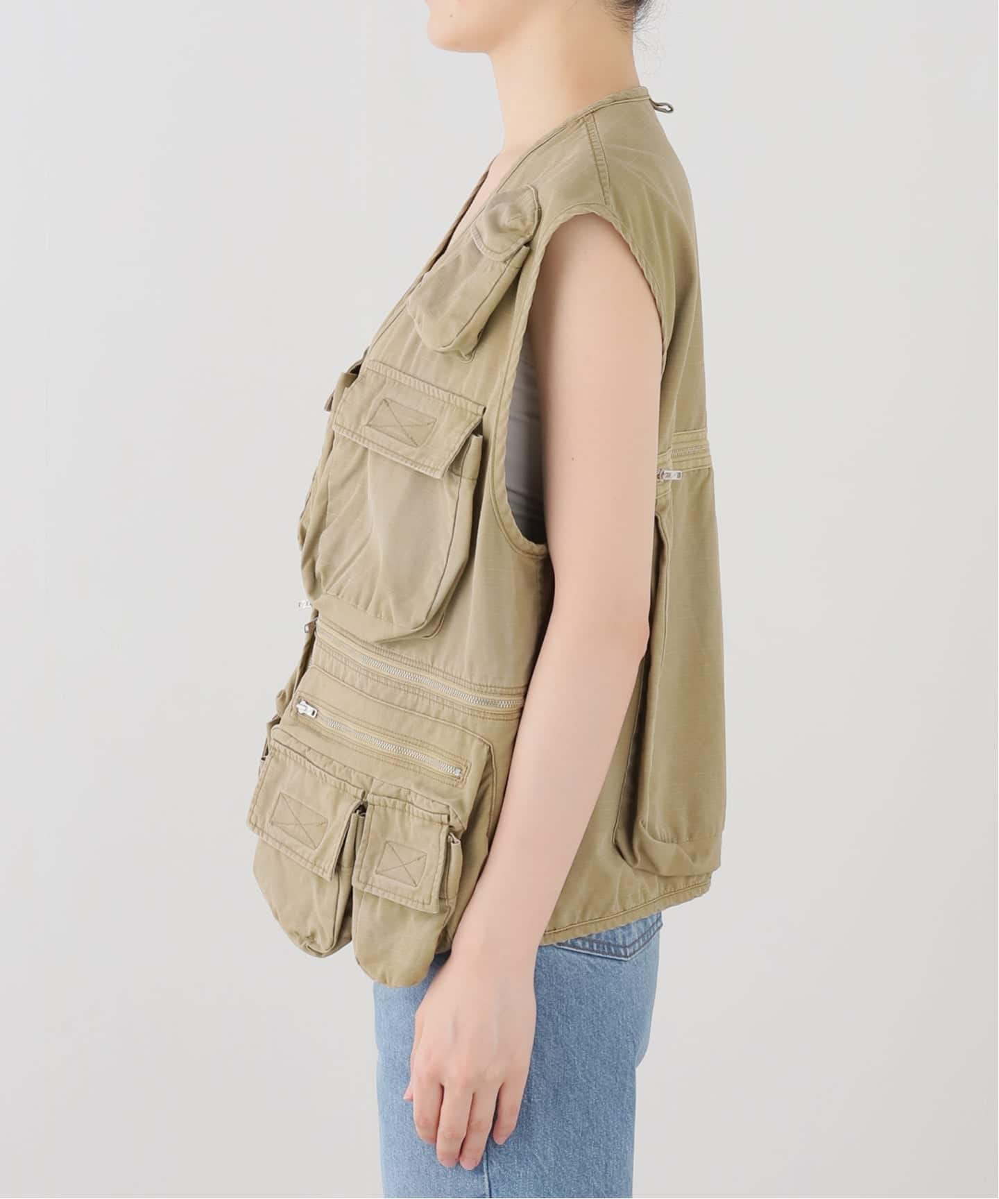 INSCRIRE/アンスクリア Cotton Rip Stop Fishing Vest ベスト（ベスト