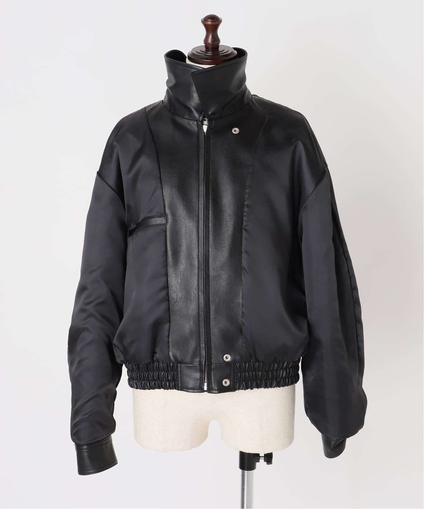DUNST/ダンスト UNISEX CROPPED ALTER-LEATHER BLOUSON ジャケット