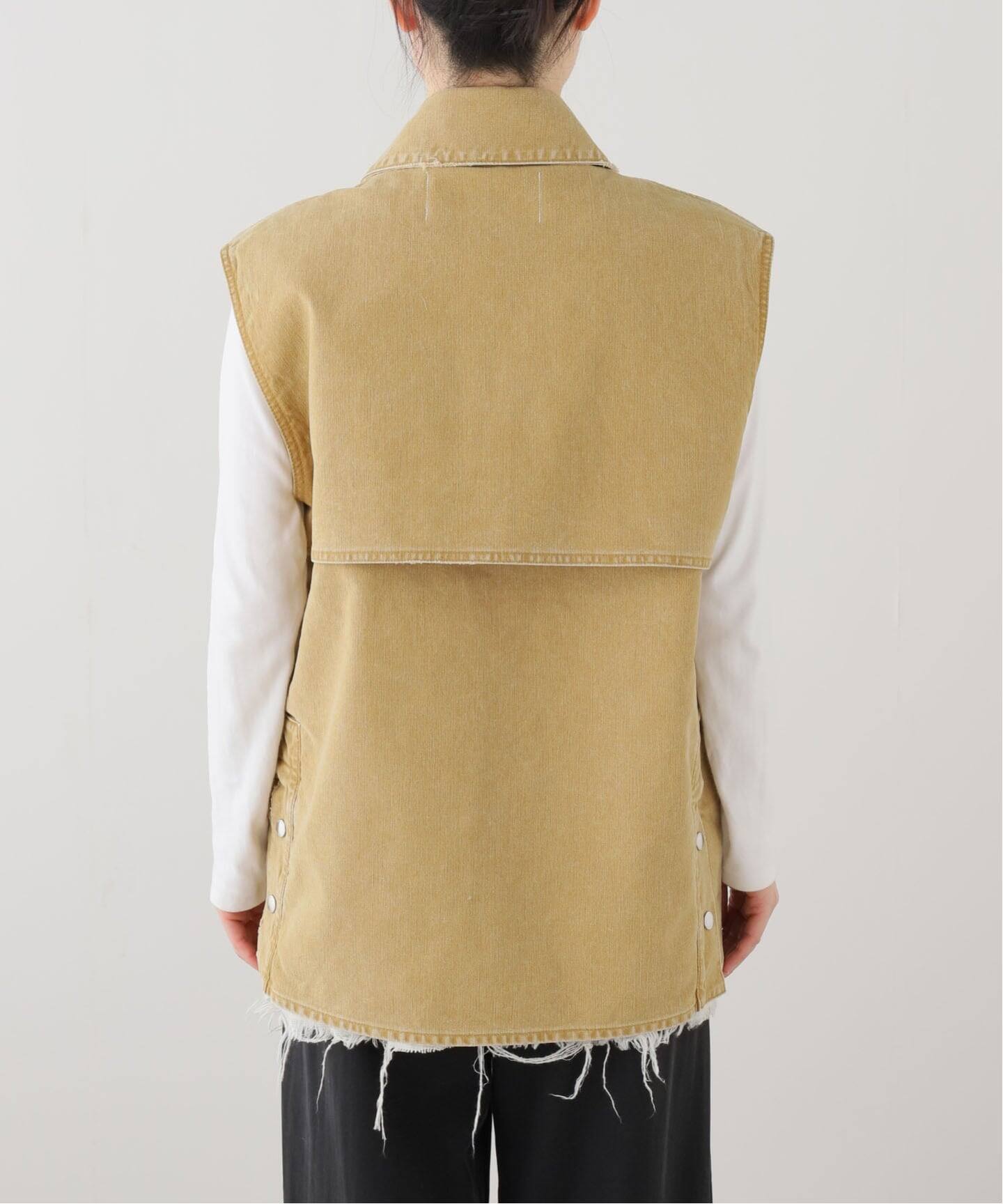 jane smith ジェーンスミス ベスト ジャケット JANE SMITH/ジェーンスミス】 SULFUR DYE HEAVY DUCK CLOTH O：ベスト